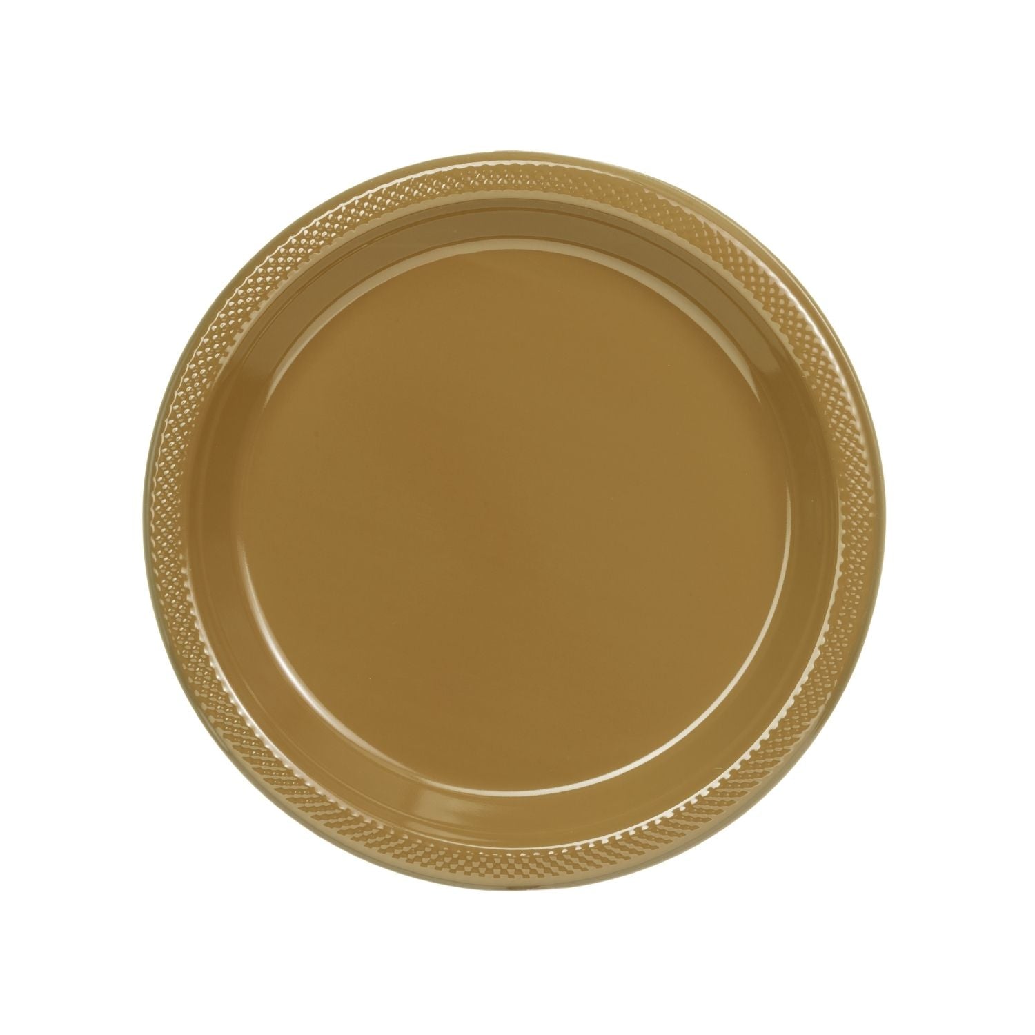 7" | Gold Plastic Plates | 600 Count