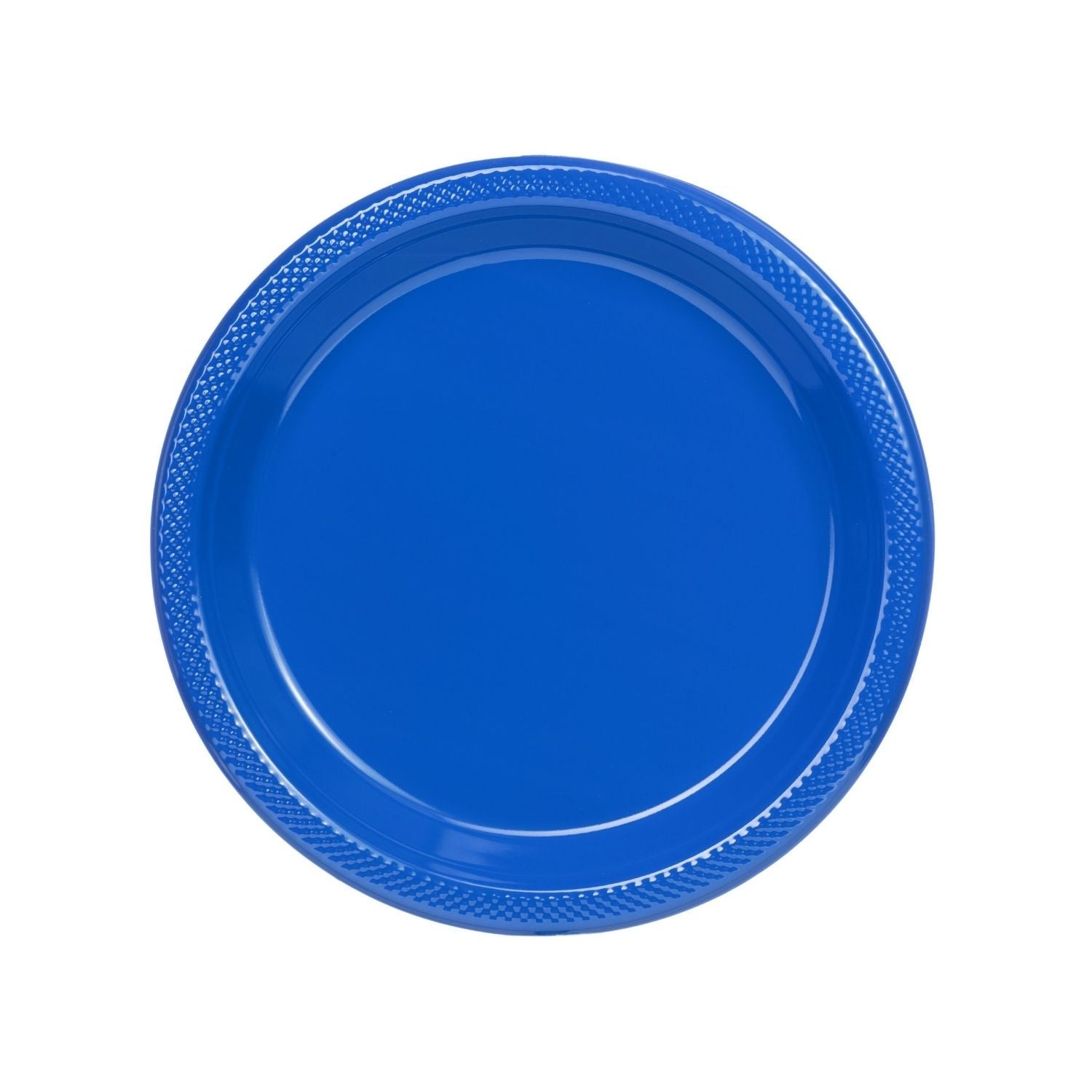 7" | Dark Blue Plastic Plates | 600 Count