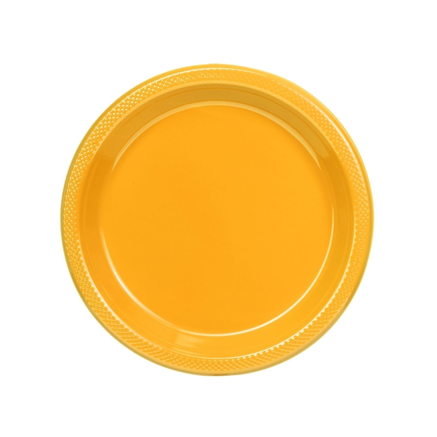 7" | Yellow Plastic Plates | 600 Count