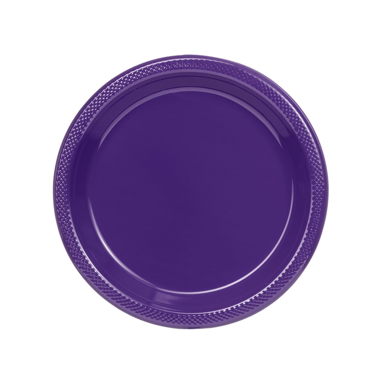 7" | Purple Plastic Plates | 600 Count