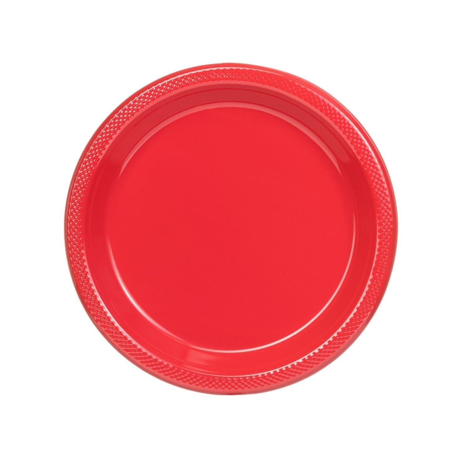 7" | Red Plastic Plates | 600 Count