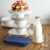 3 Ply China Blue Scalloped Dinner Napkins | 100 Count