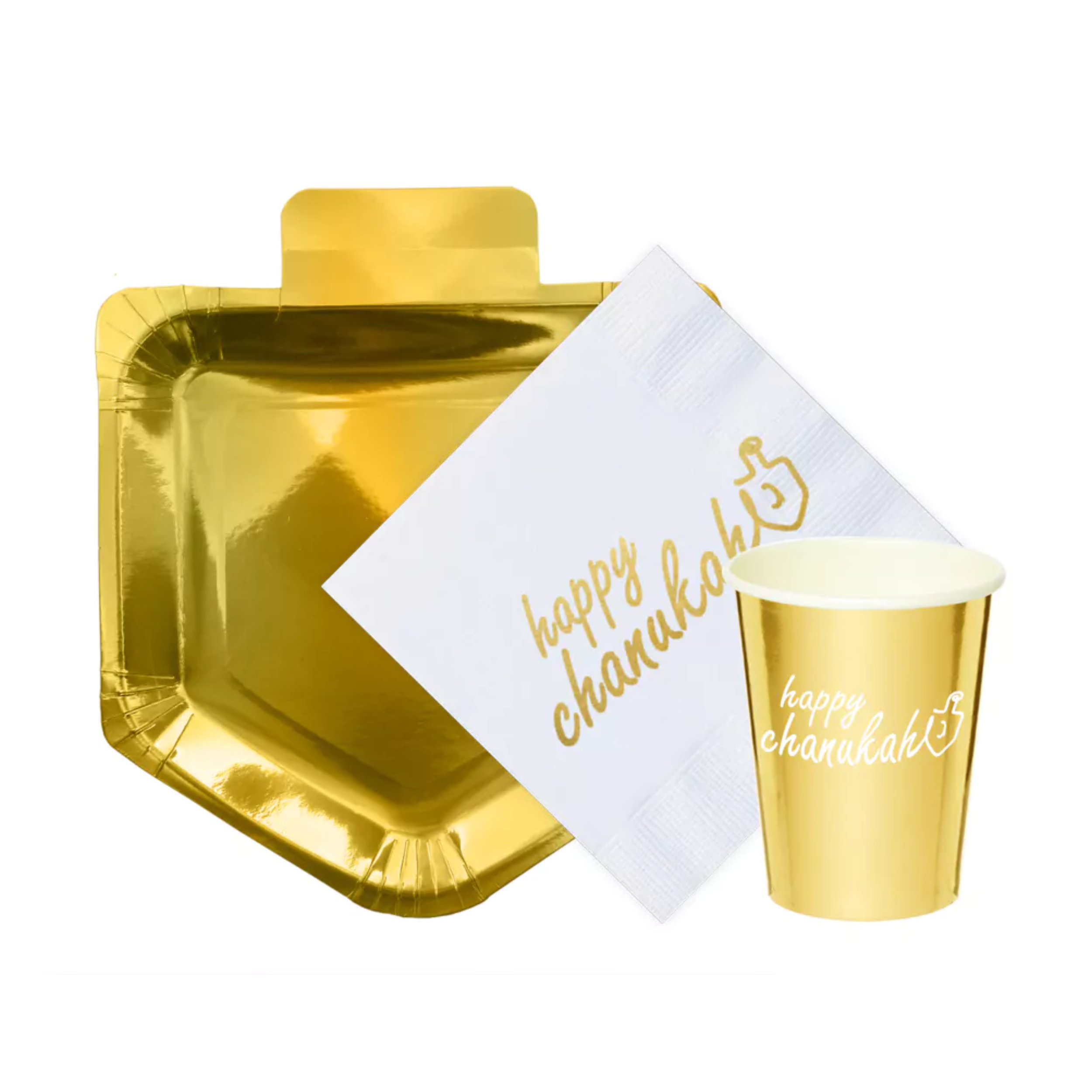 Gold Chanukah paper Napkins (100 Count)