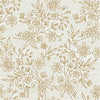 Premium Gold Floral Plastic Tablecloth | 12 Count