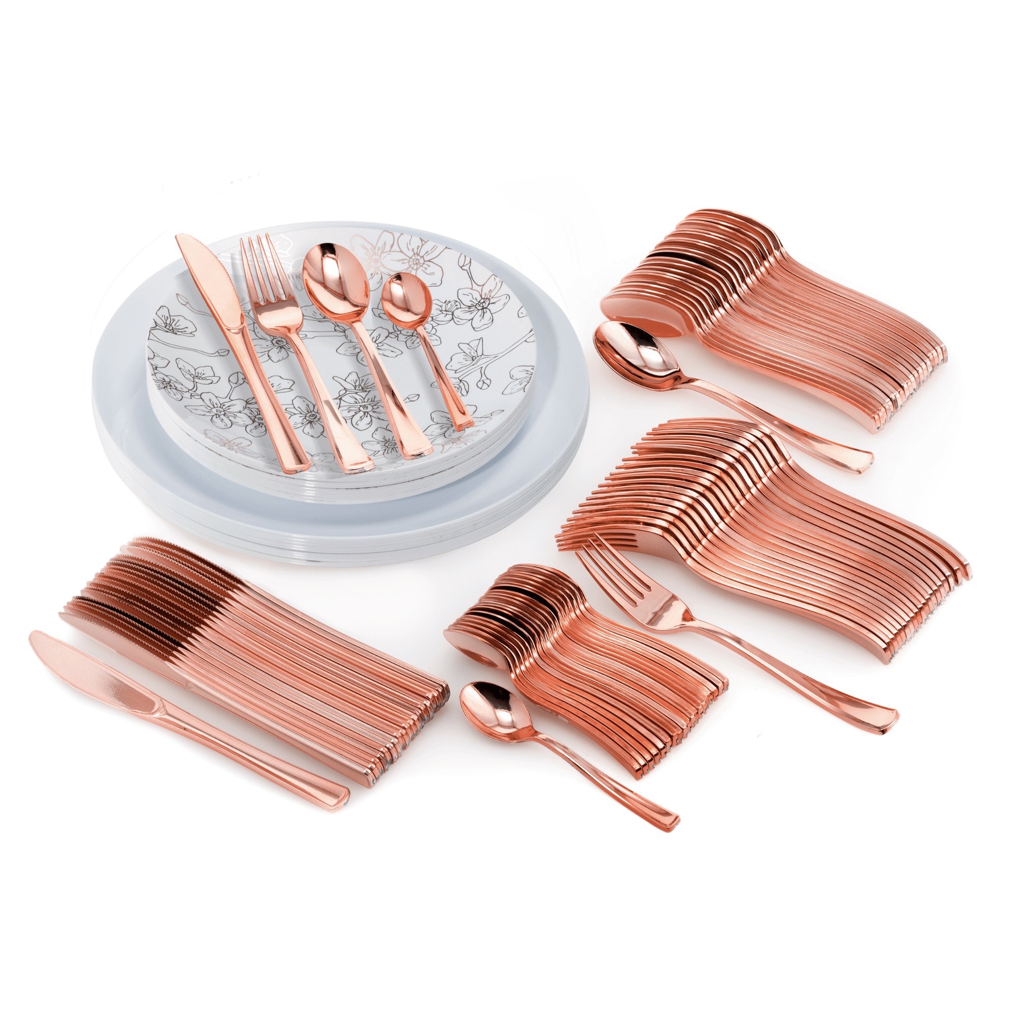 140 Piece Blossom Combo Set | Serves 20 Guests