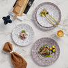 8 In. Blossom Circle Design Plastic Plates | 120 Count