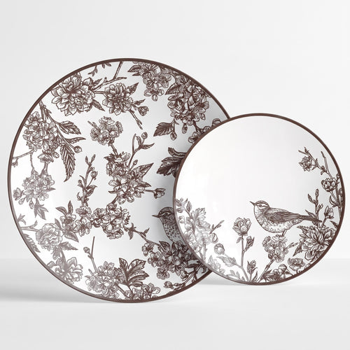 Rustik Essentials Set | Dinner & Salad Plates | Serves 120