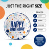 9 In. Birthday Print Paper Plates | 500 Count