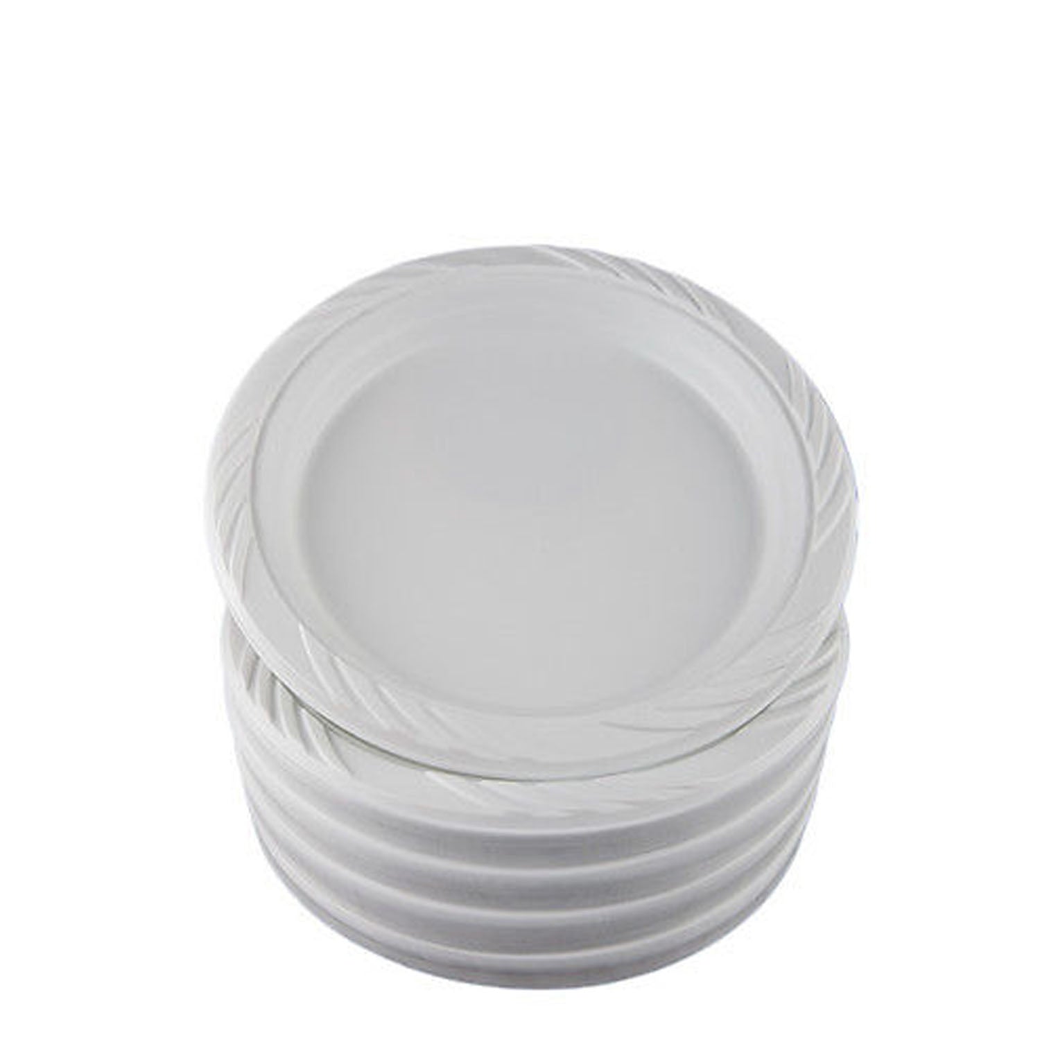 7" White Plastic Plates | 800 Count