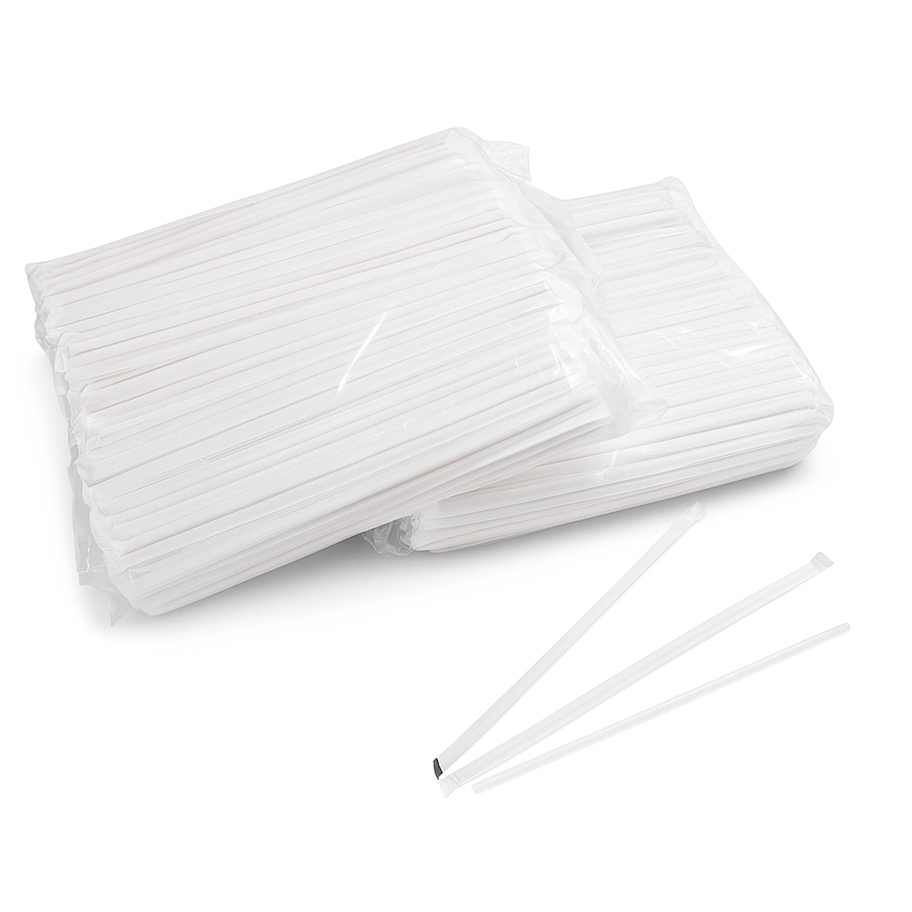 Dixie® 8.5 In. Giant Wrapped Plastic Straws Clear Bagged | 7200 Count