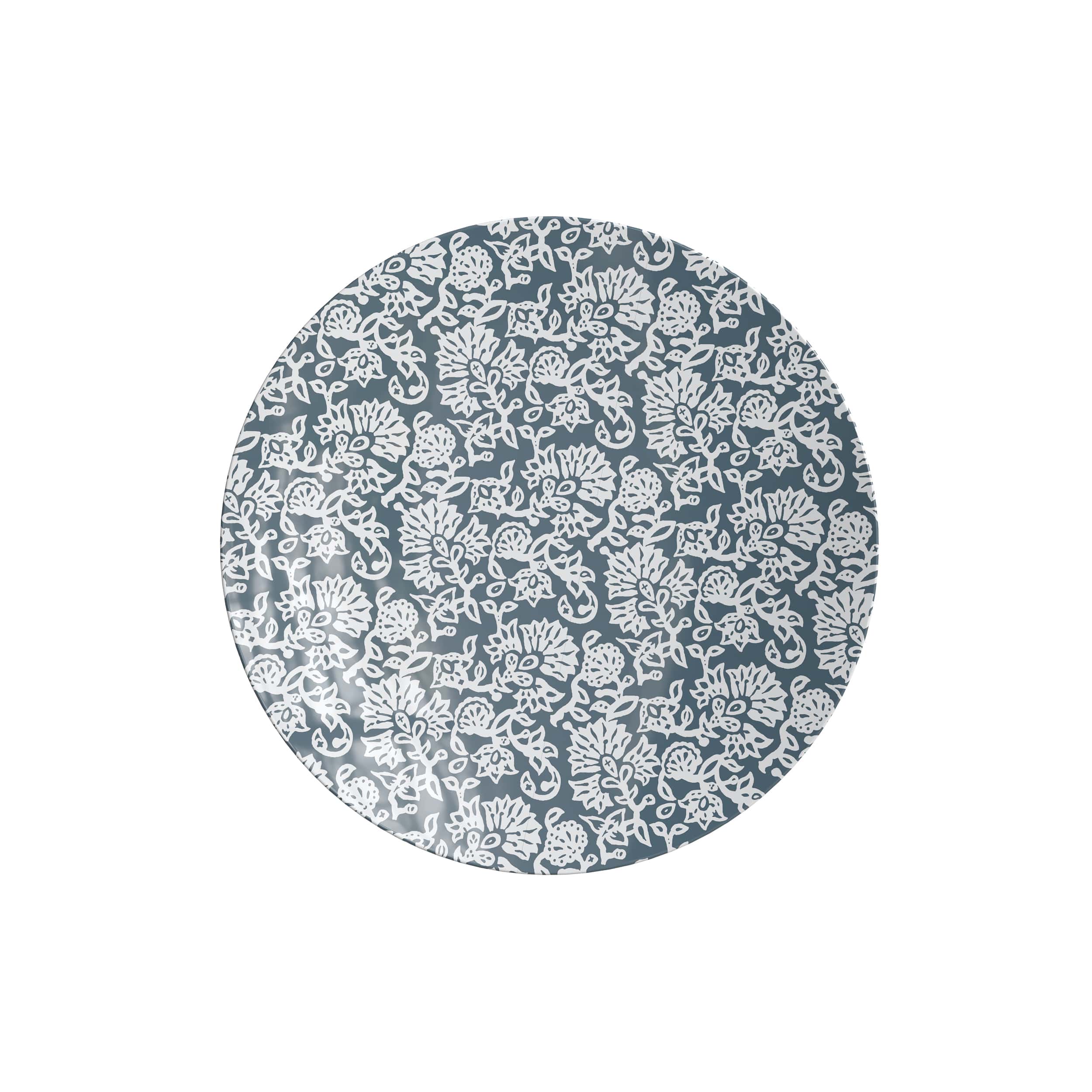 8 In. Garden Damask Design Plastic Plates | 120 Count