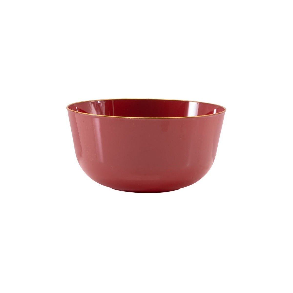 Classic Burgundy Design Plastic Bowls (120 Count)