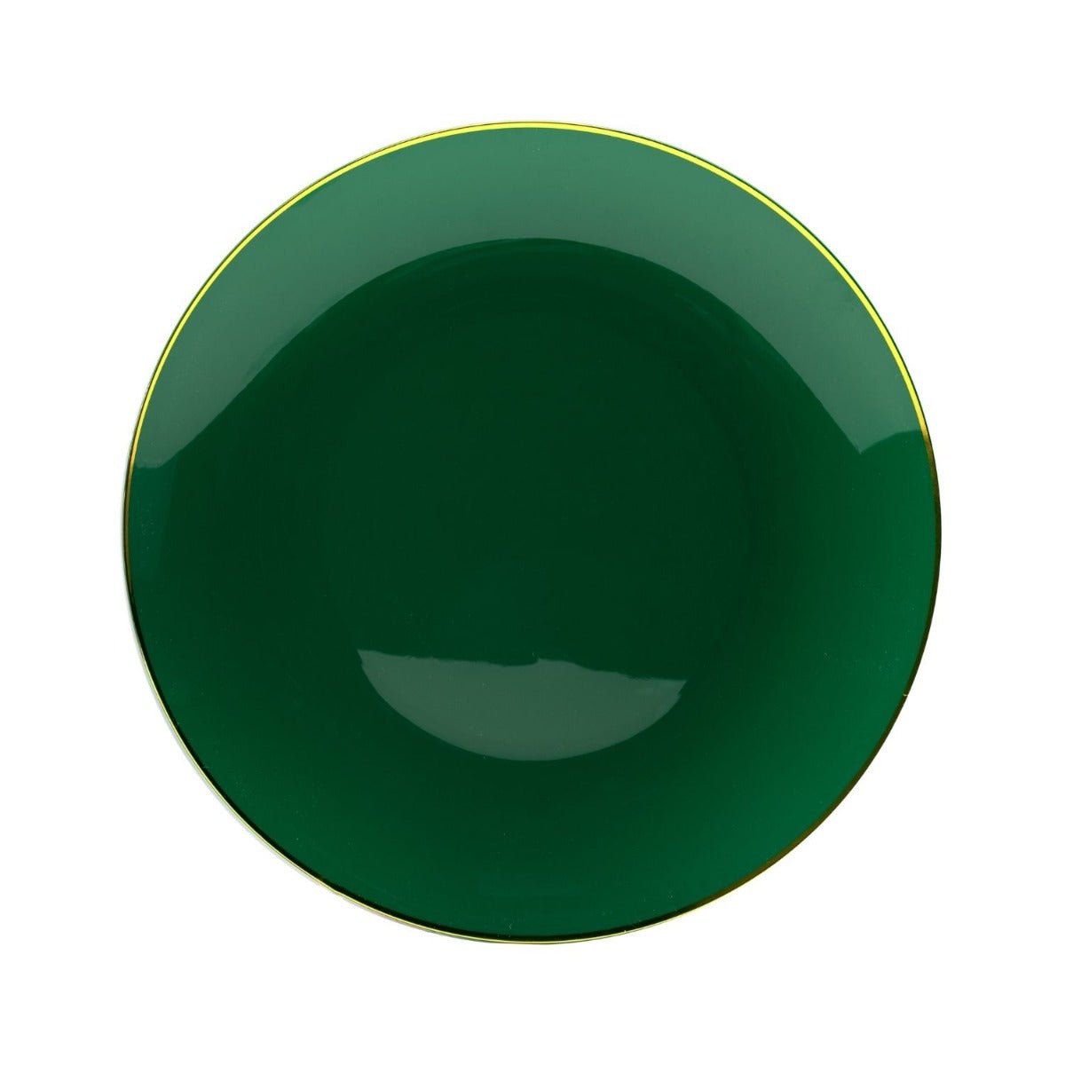 10" Classic Green Design Plastic Plates (120 Count)