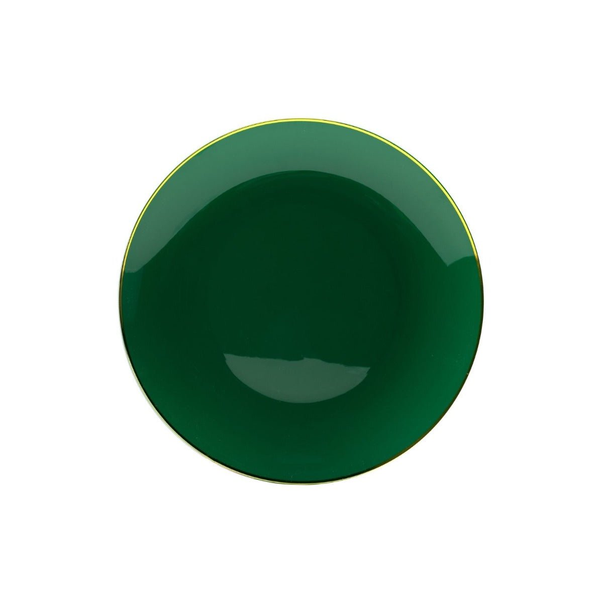 8" Classic Green Design Plastic Plates (120 Count)