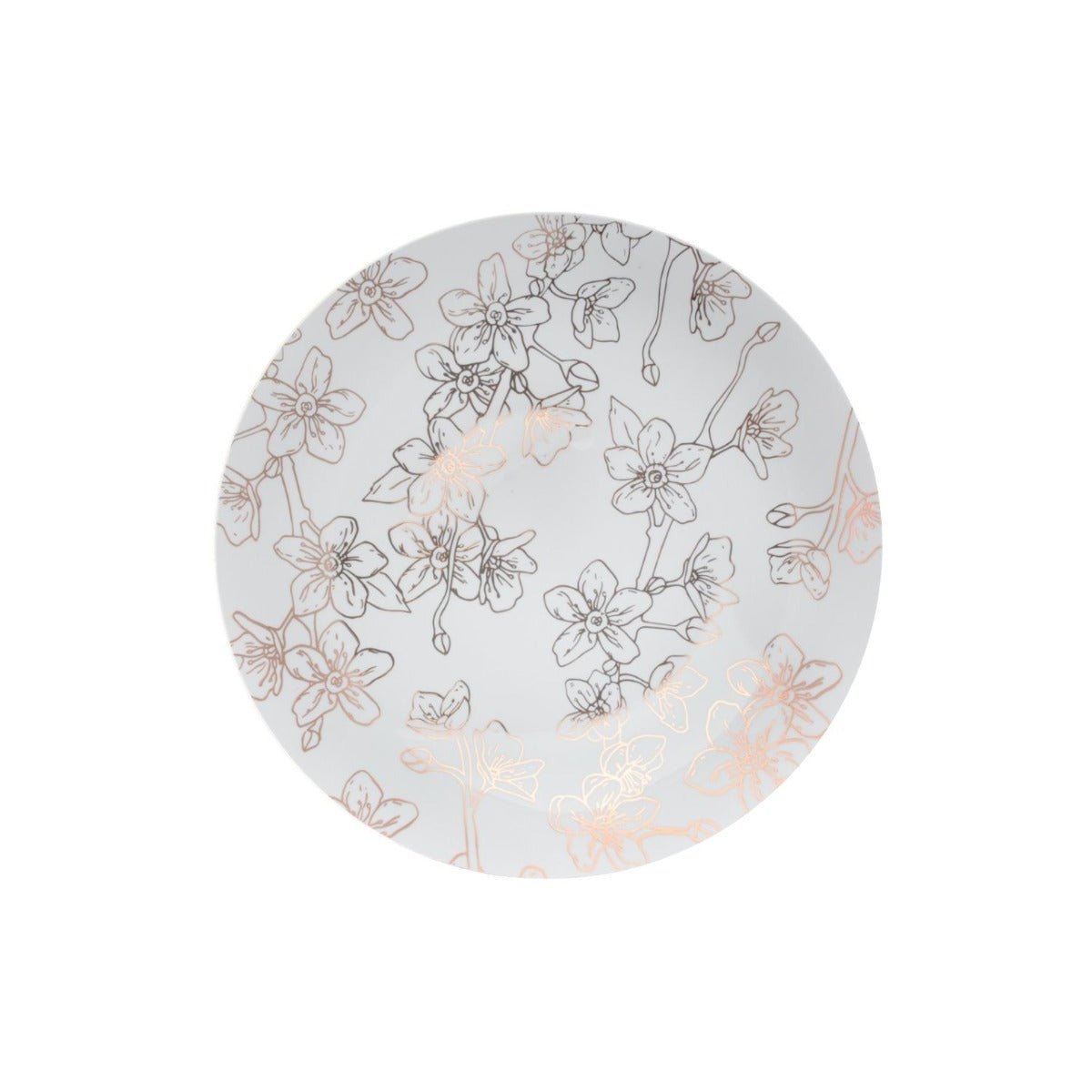 8" Blossom Design Plastic Plates (120 Count)
