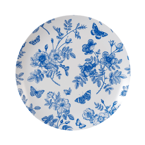 10" Botanical Design Plastic Plates (120 Count)