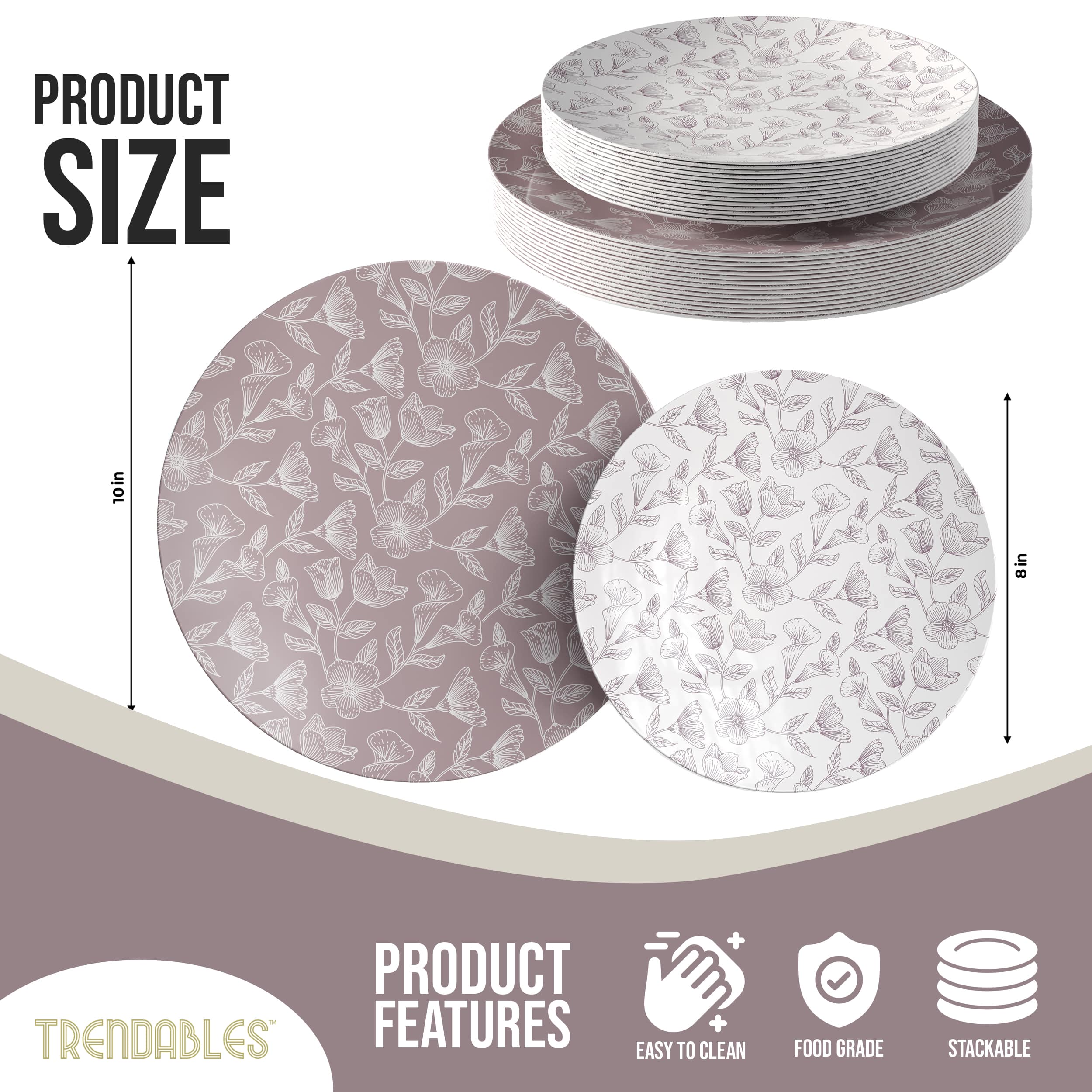 Blossom Circle Combo Set | 100 10 In. + 100 8 In.