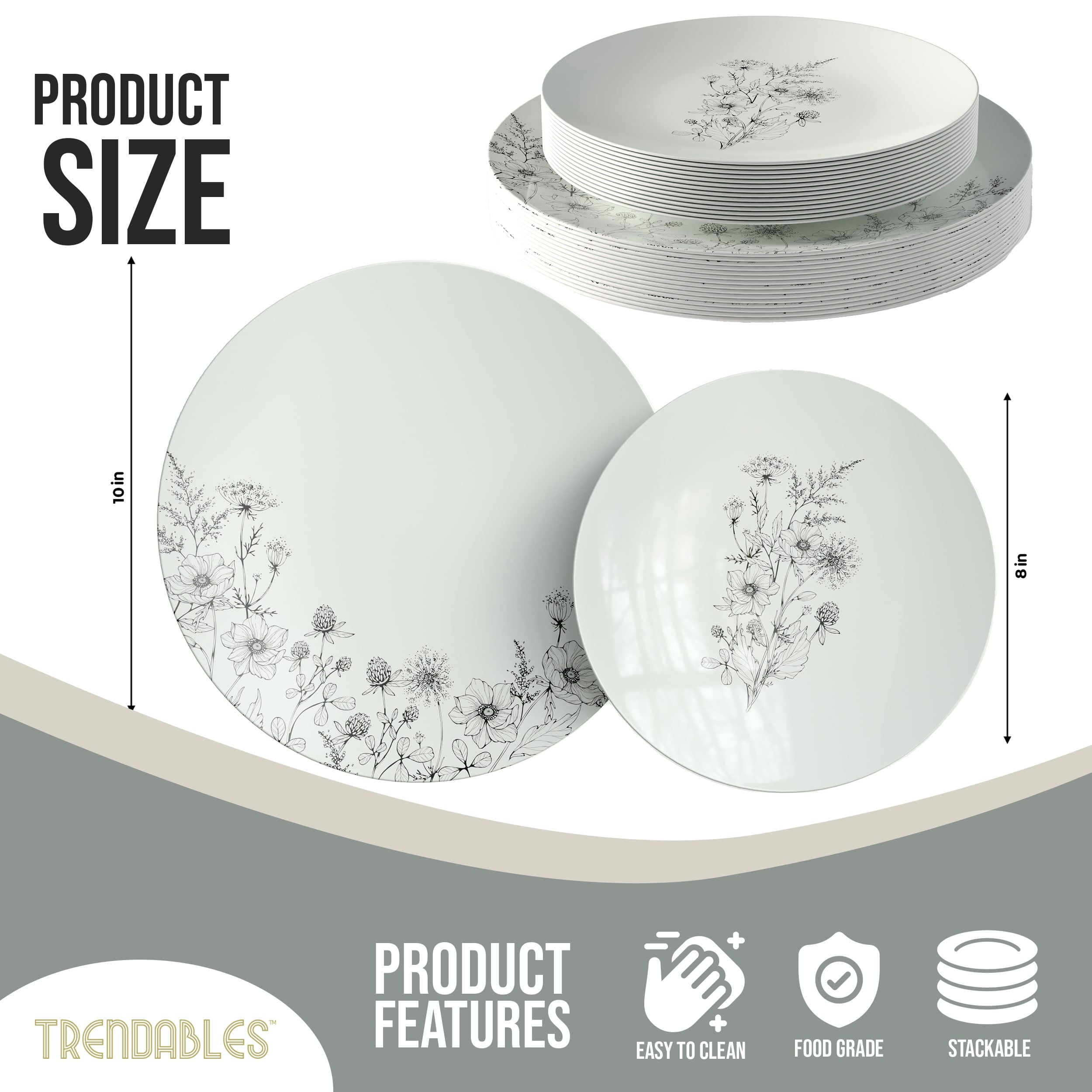 Dandelion Bloom Combo Set | 100 10 In. + 100 8 In.