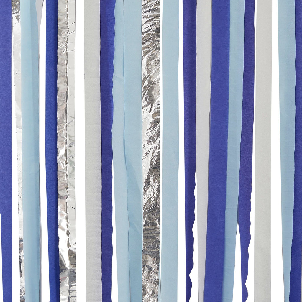 Blue and Silver Streamer Backdrop Kit – Shluchim Supplies