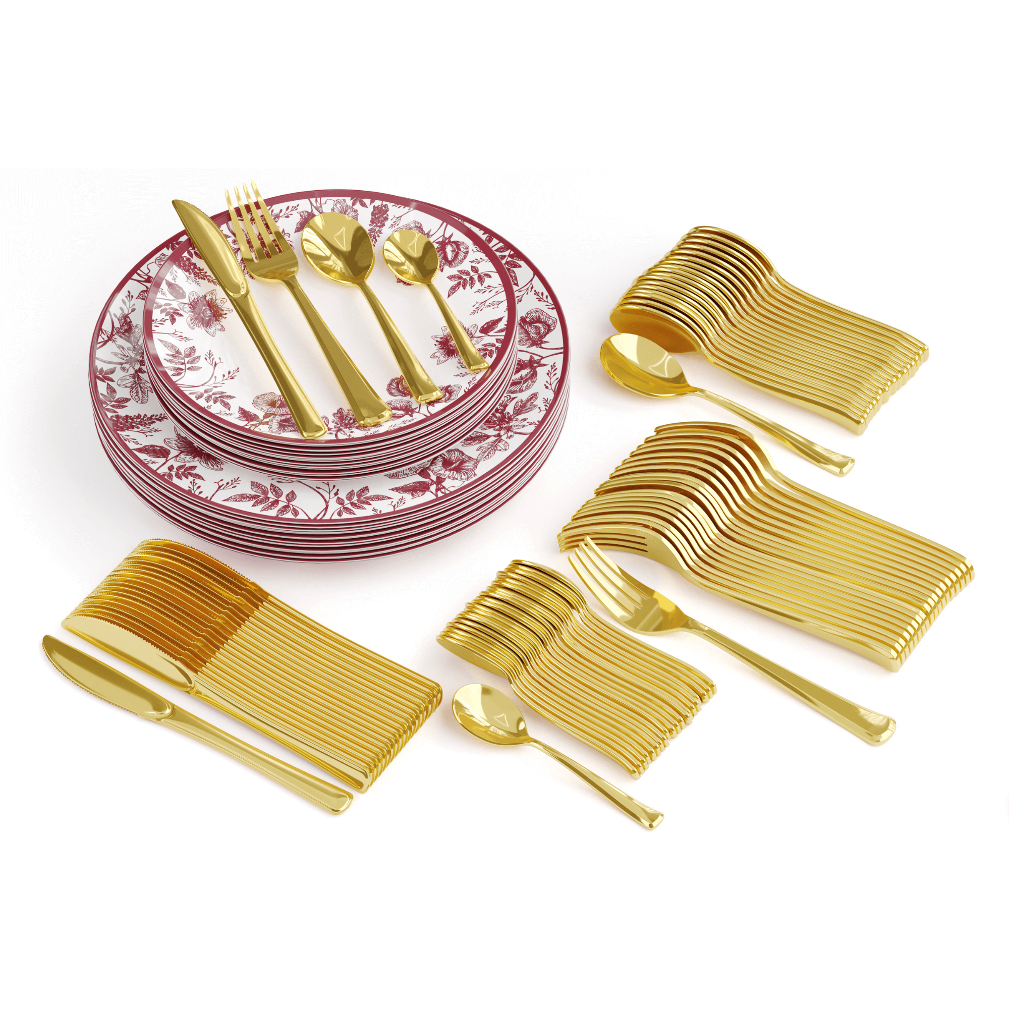 140 Piece Vine Combo Set | Serves 20 Guests