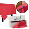 54 In. X 100 Ft. Select A Size Red Plastic Table Roll | 6 Rolls