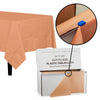 54 In. X 300 Ft. Select A Size Peach Plastic Table Rolls | 4 Rolls