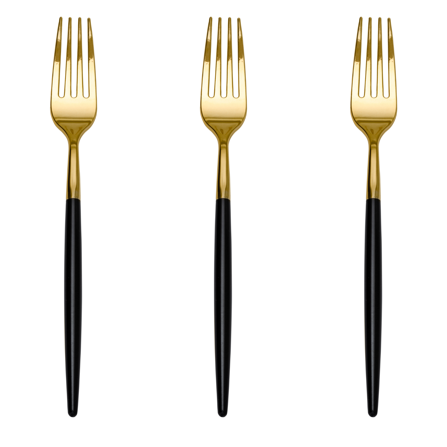 Trendables Forks Black/Gold | 480 Count