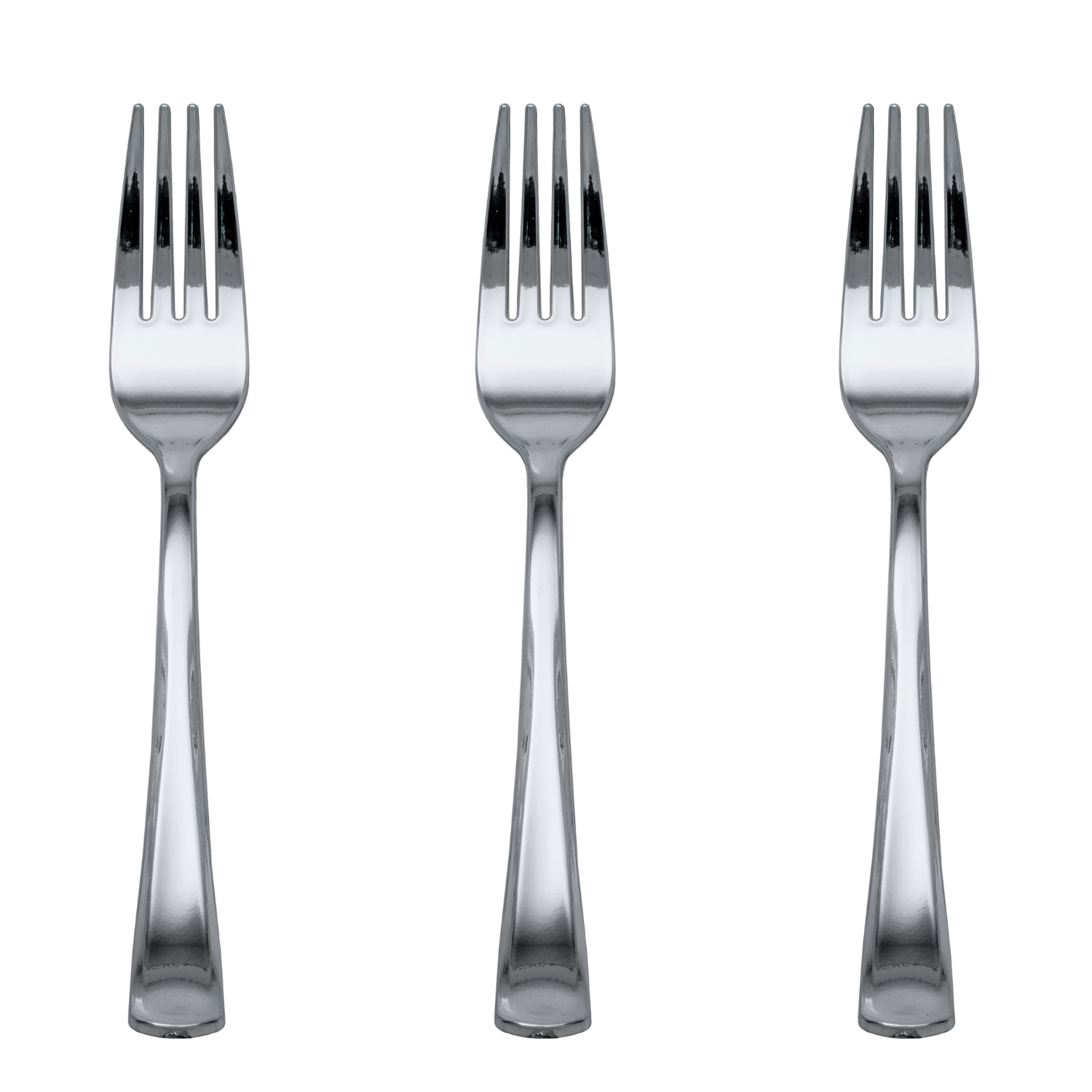 Exquisite Silver Plastic Forks | 480 Count