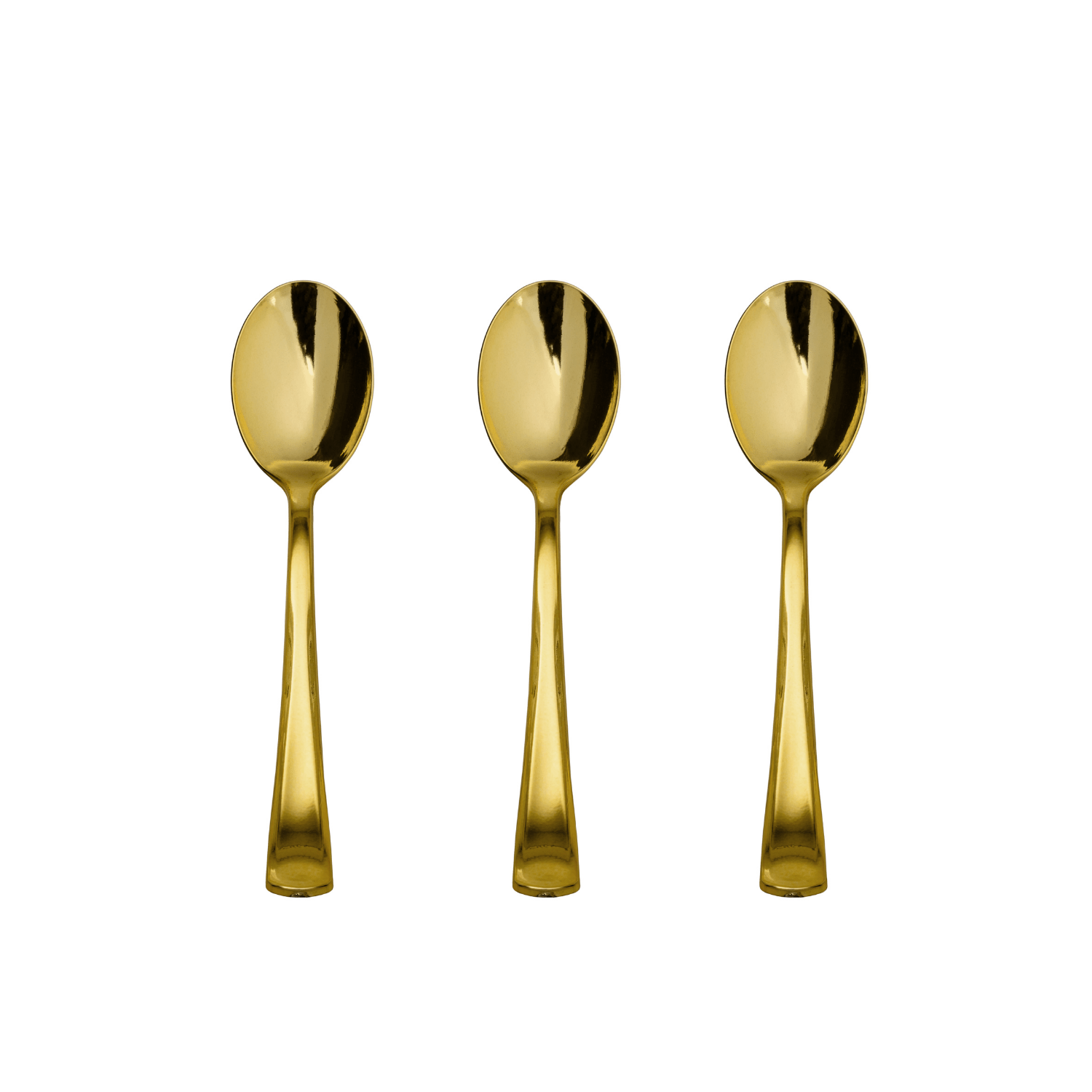 Exquisite Gold Plastic Tea Spoons | 480 Count