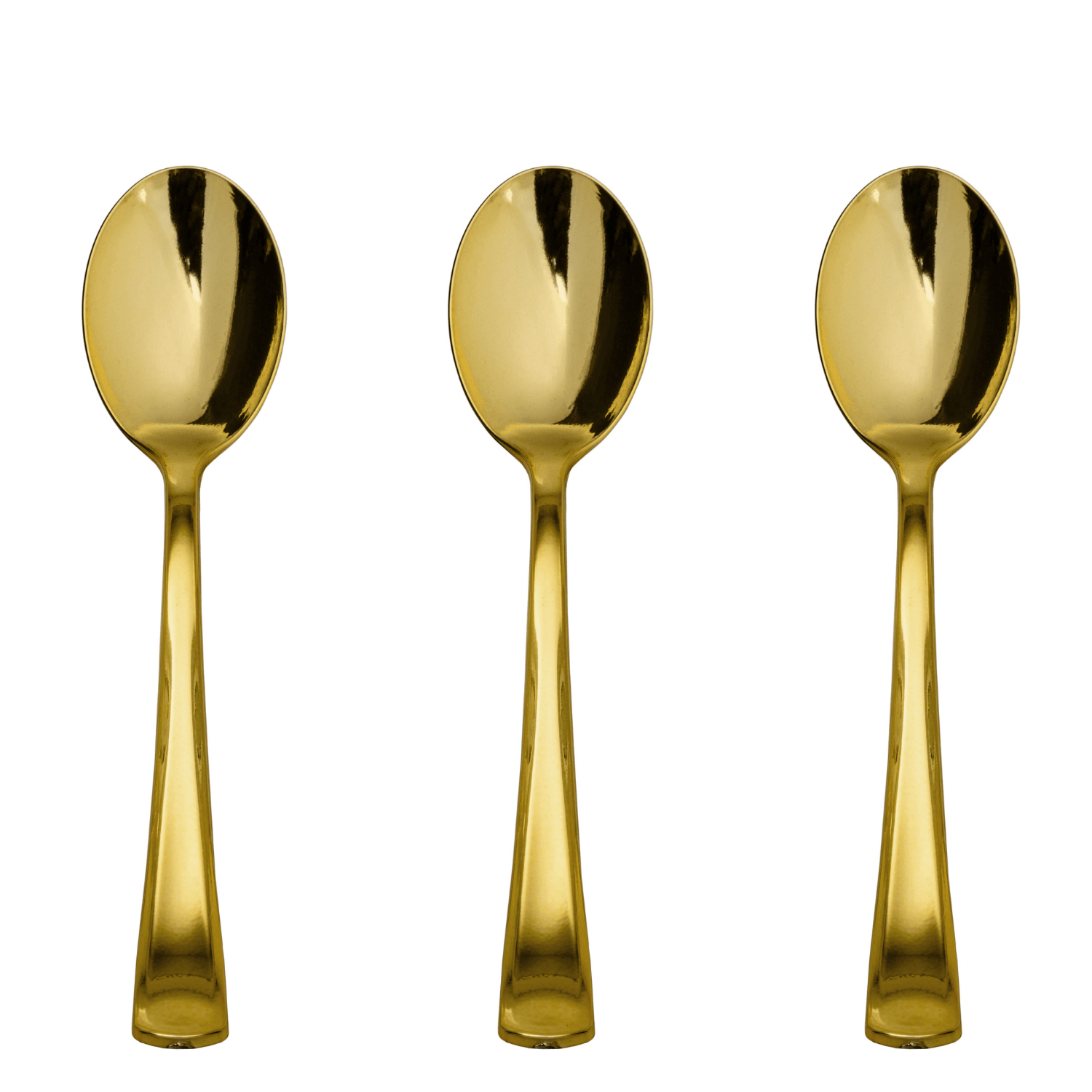 Exquisite Gold Plastic Spoons | 480 Count