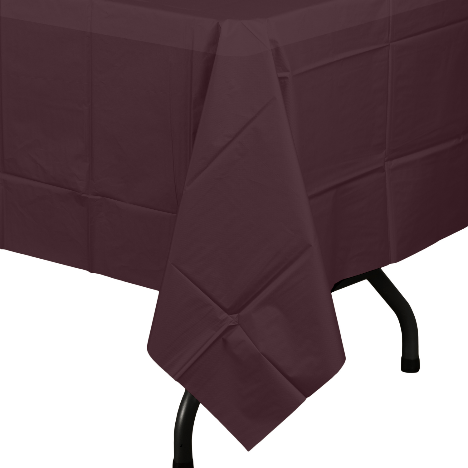 Brown Plastic Tablecloth | 48 Count