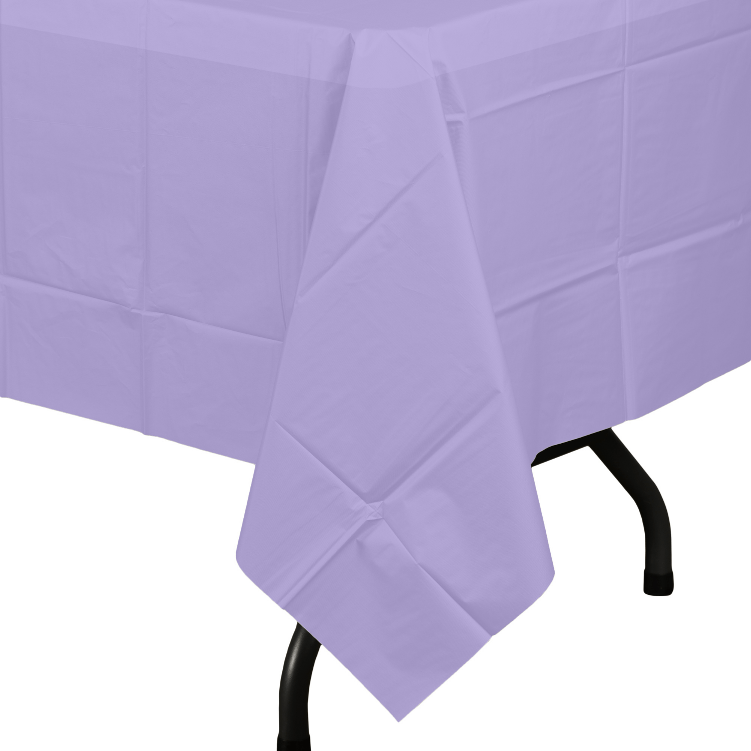 Lavender Plastic Tablecloth | 48 Count