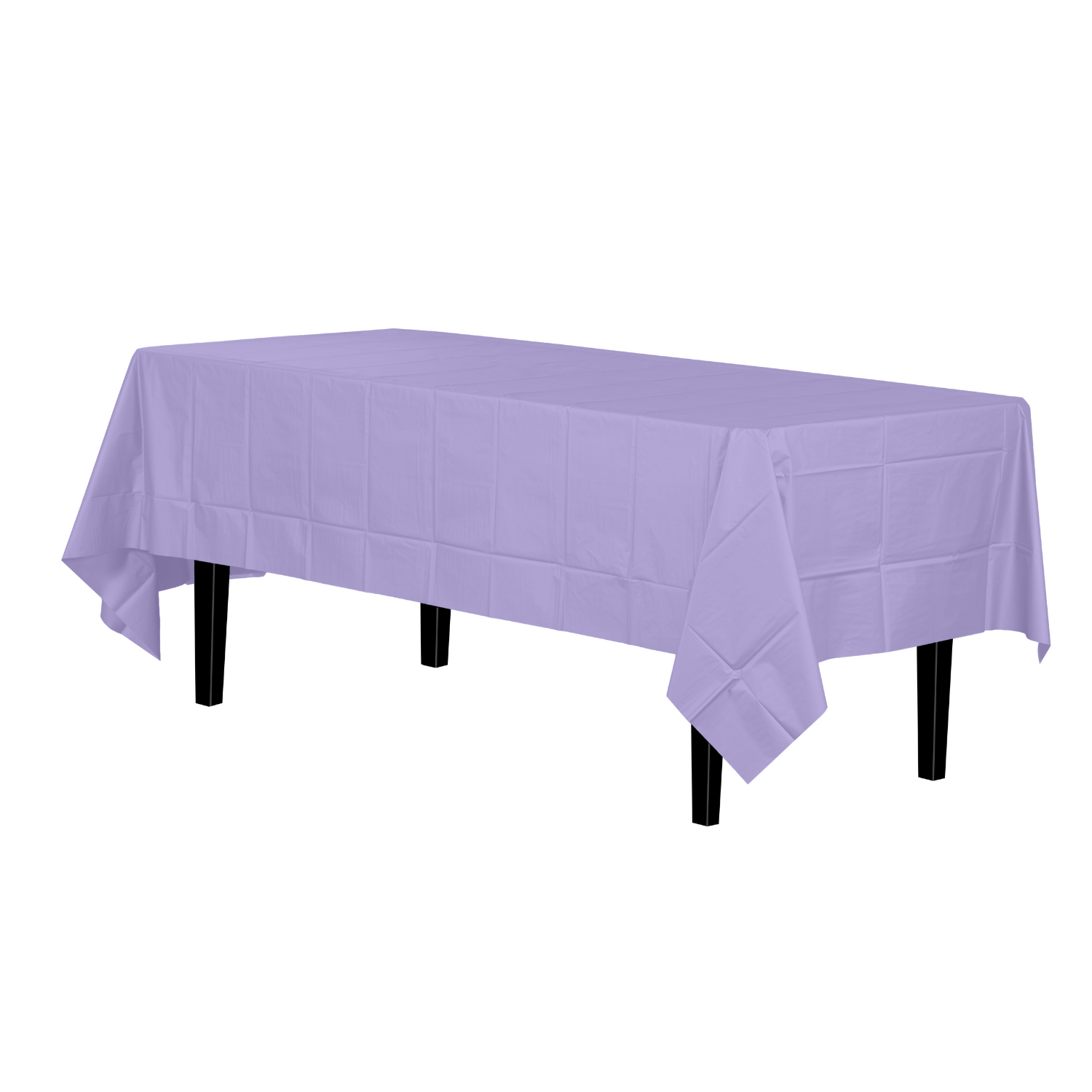 Lavender Plastic Tablecloth | 48 Count