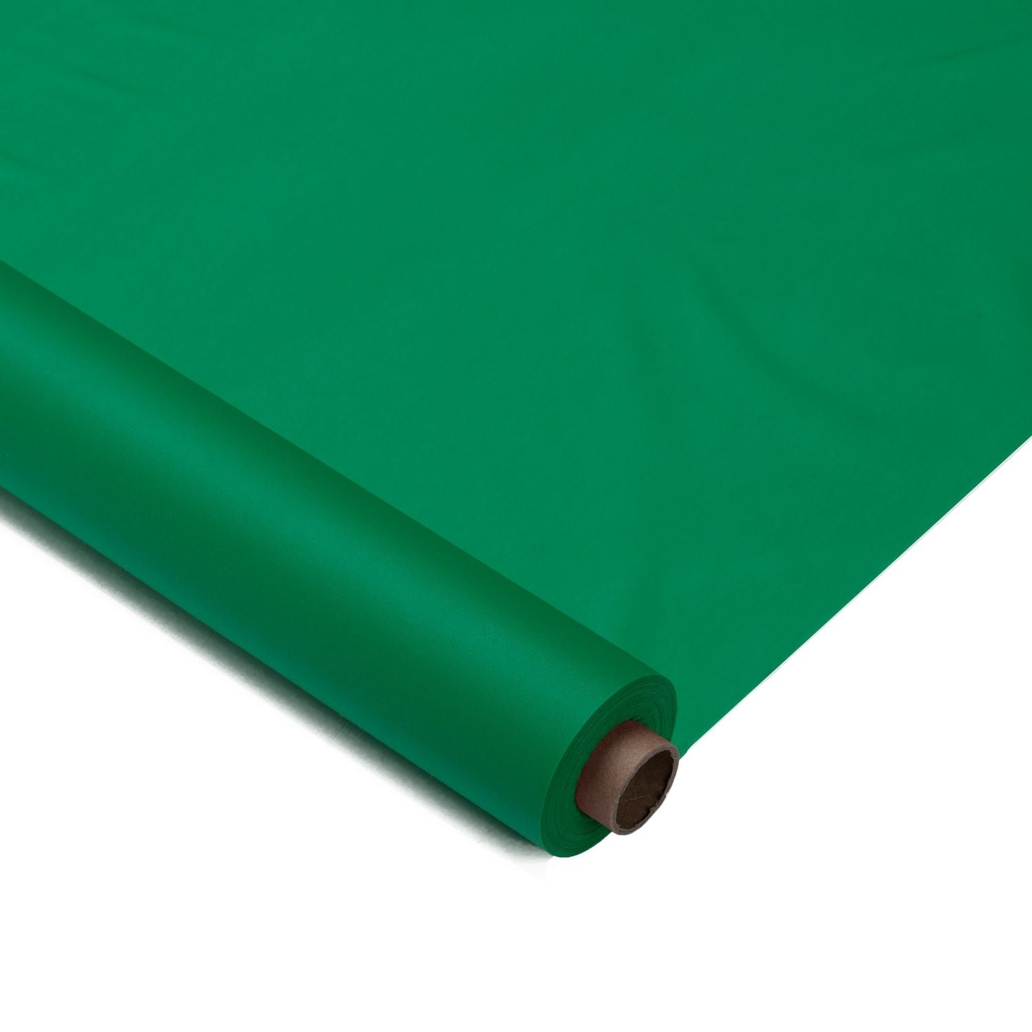 40 In. X 100 Ft. Premium Emerald Green Plastic Table Roll | 6 Pack