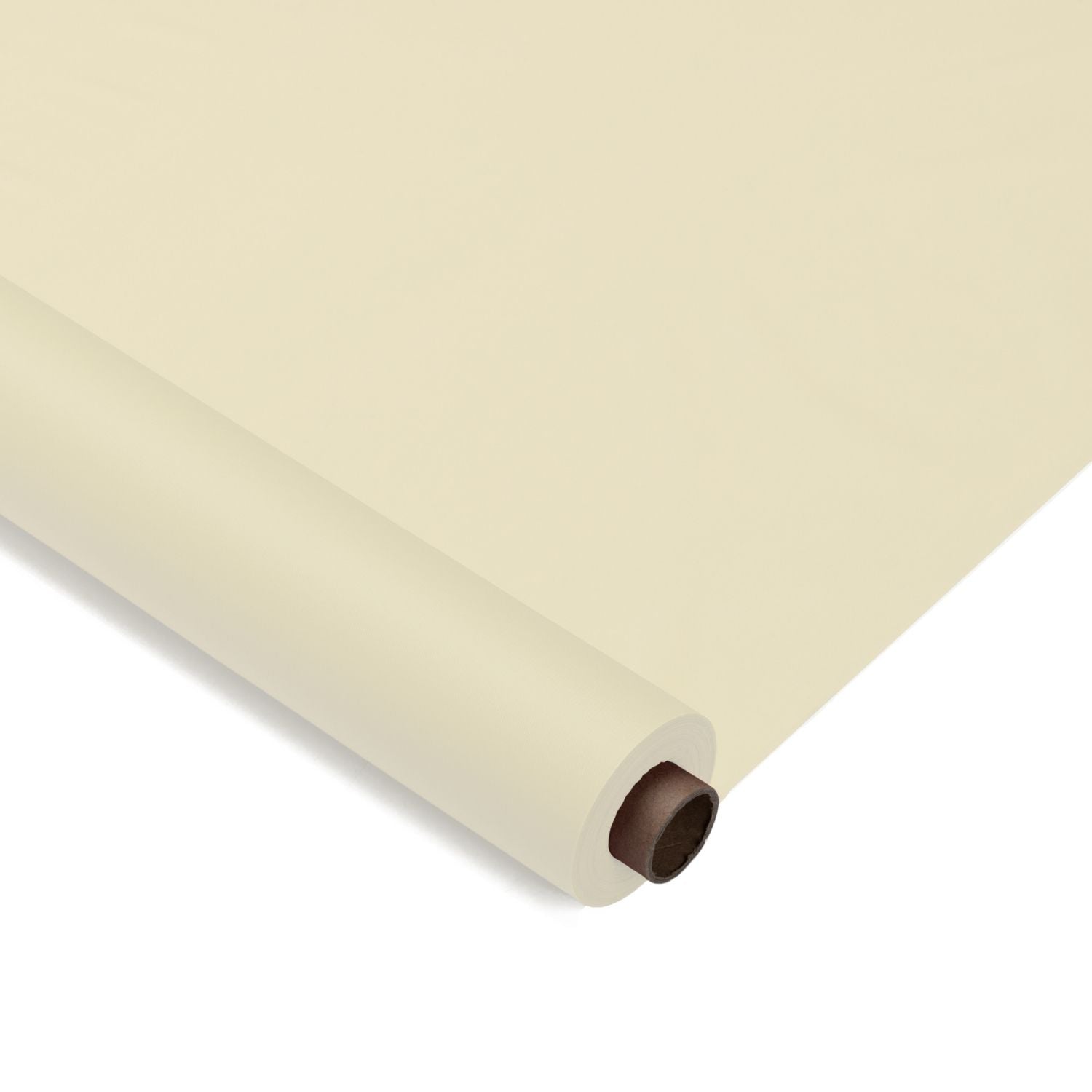 40 In. X 100 Ft. Premium Ivory Plastic Table Roll | 6 Pack