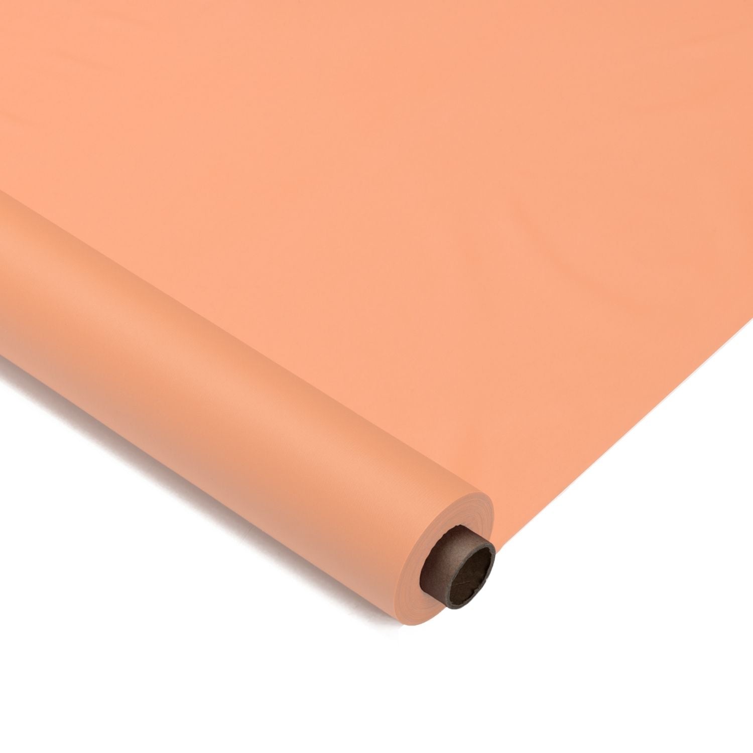 40 In. X 100 Ft. Premium Peach Plastic Table Roll | 6 Pack