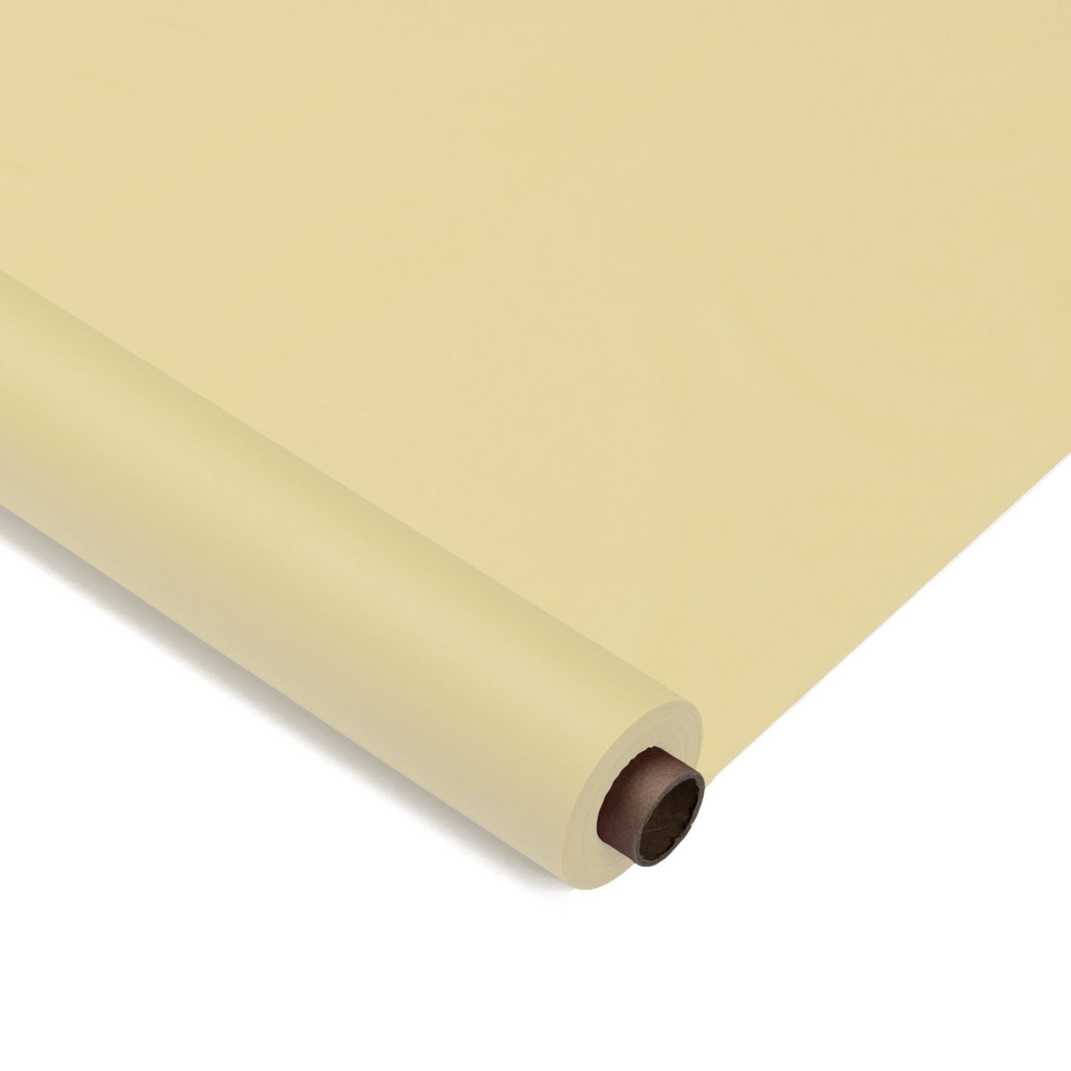 40 In. X 100 Ft. Premium Light Yellow Plastic Table Roll | 6 Pack