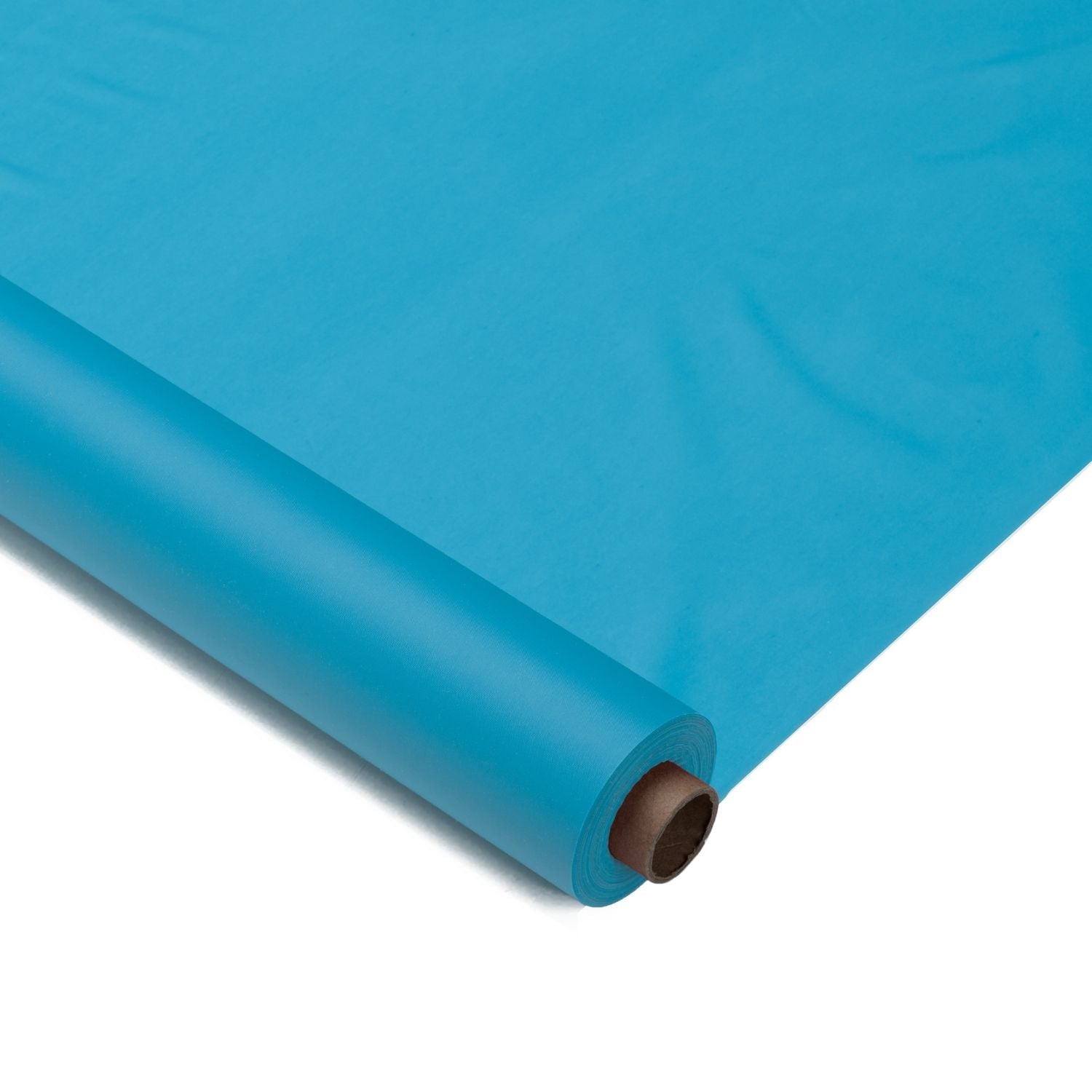40 In. X 100 Ft. Premium Sky Blue Plastic Table Roll | 6 Pack