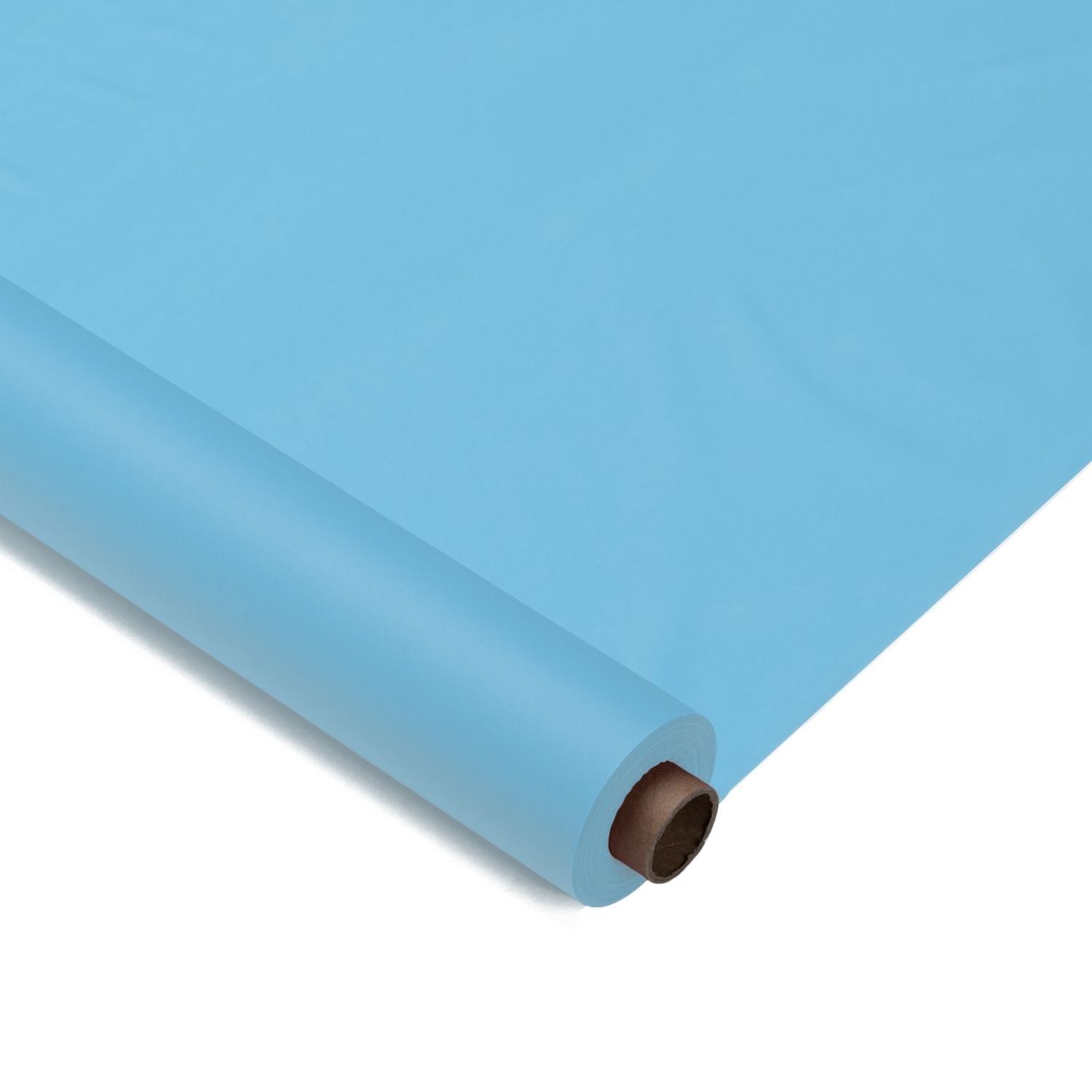 40 In. X 300 Ft. Premium Sky Blue Plastic Table Roll | 4 Pack