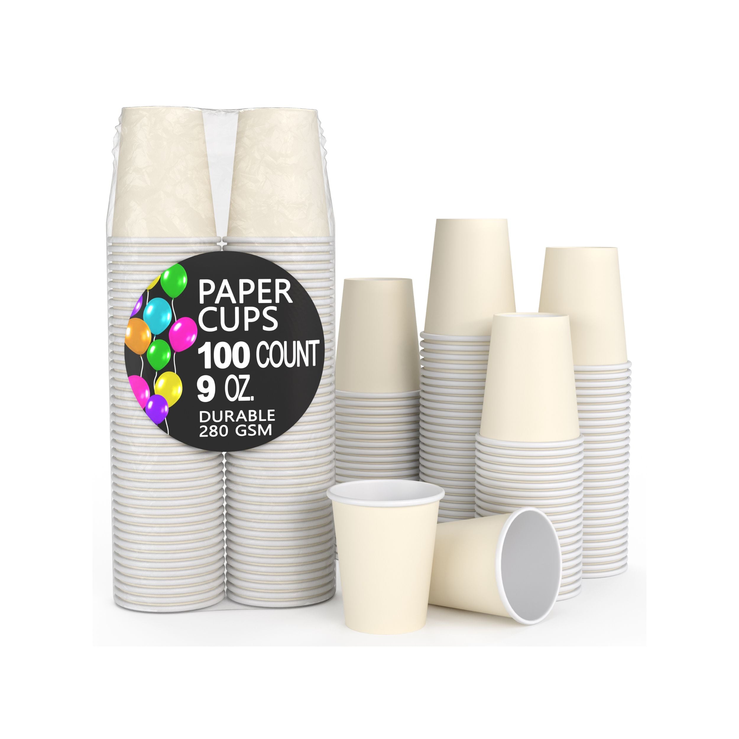 9 Oz. Ivory Paper Cups | 500 Count