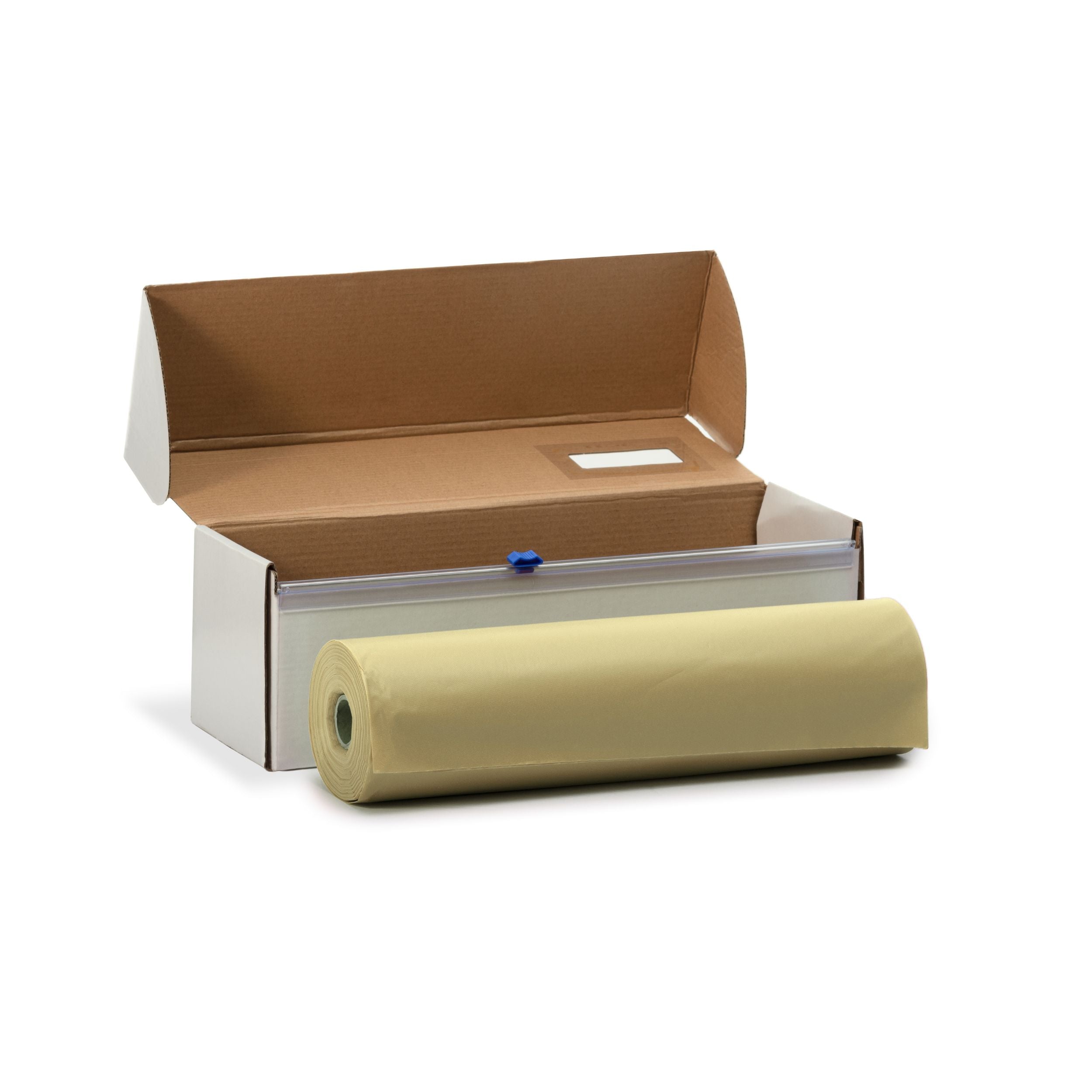 54 In.  X 100 Ft. Select A Size Light Yellow Plastic Table Rolls | 6 Rolls