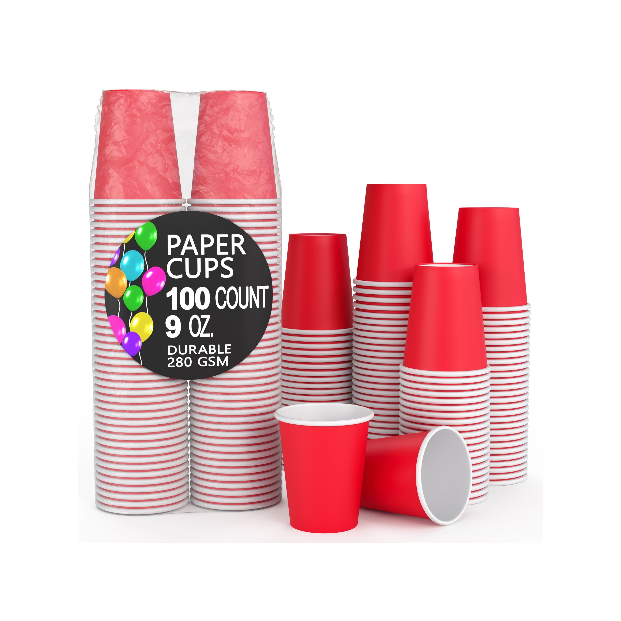 9 Oz. Red Paper Cups | 500 Count