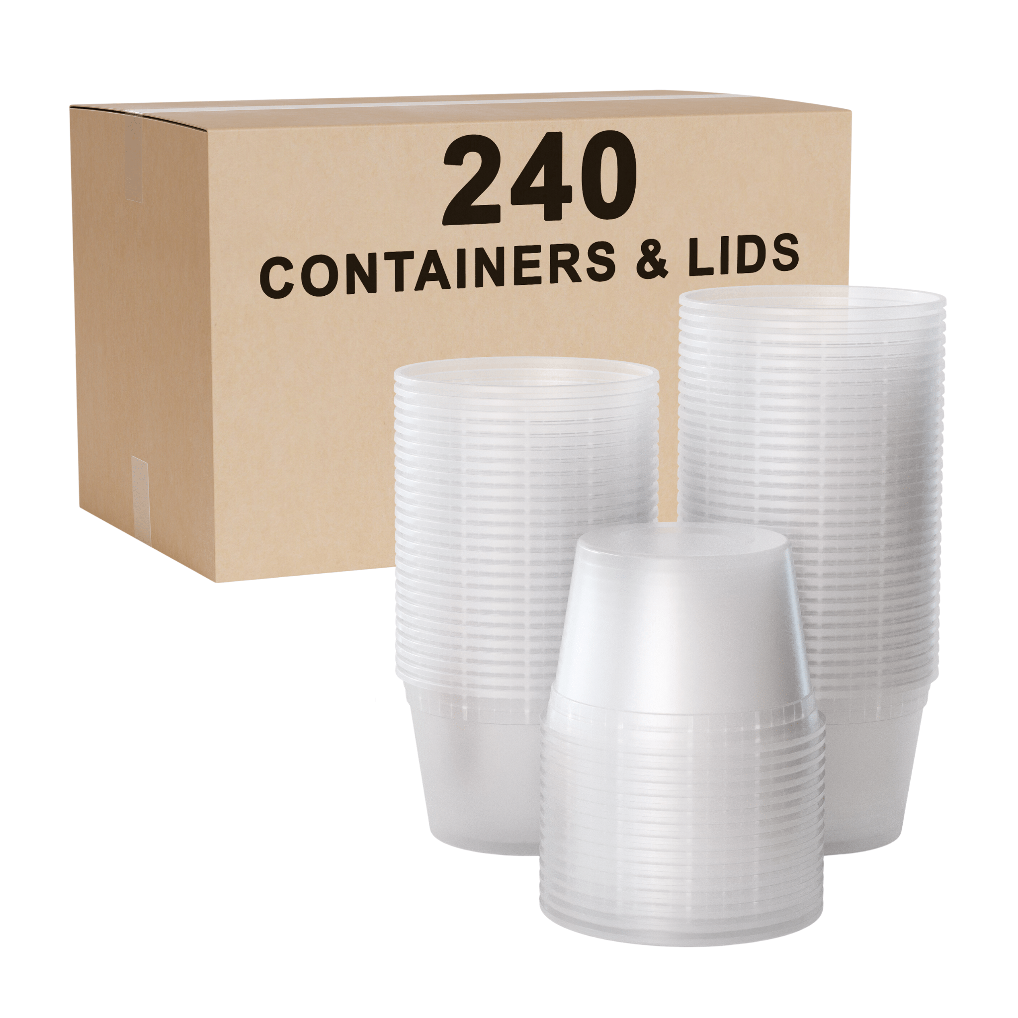 16 Oz. Deli Containers with Lids | 240 Pack