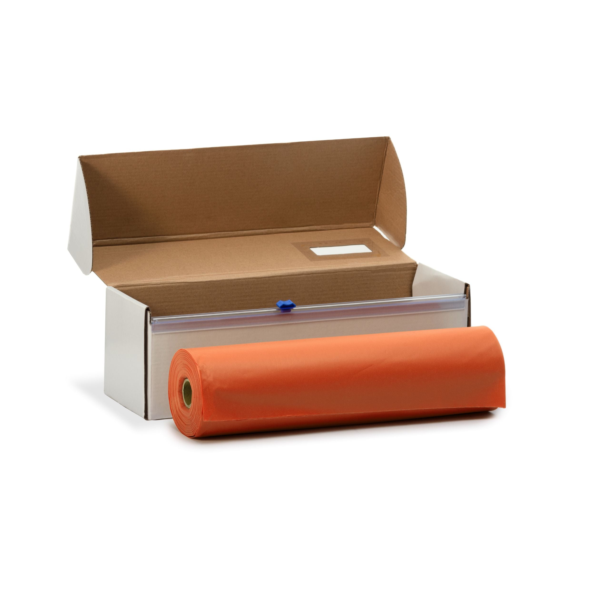54 In. X 100 Ft. Select A Size Orange Plastic Table Roll | 6 Rolls