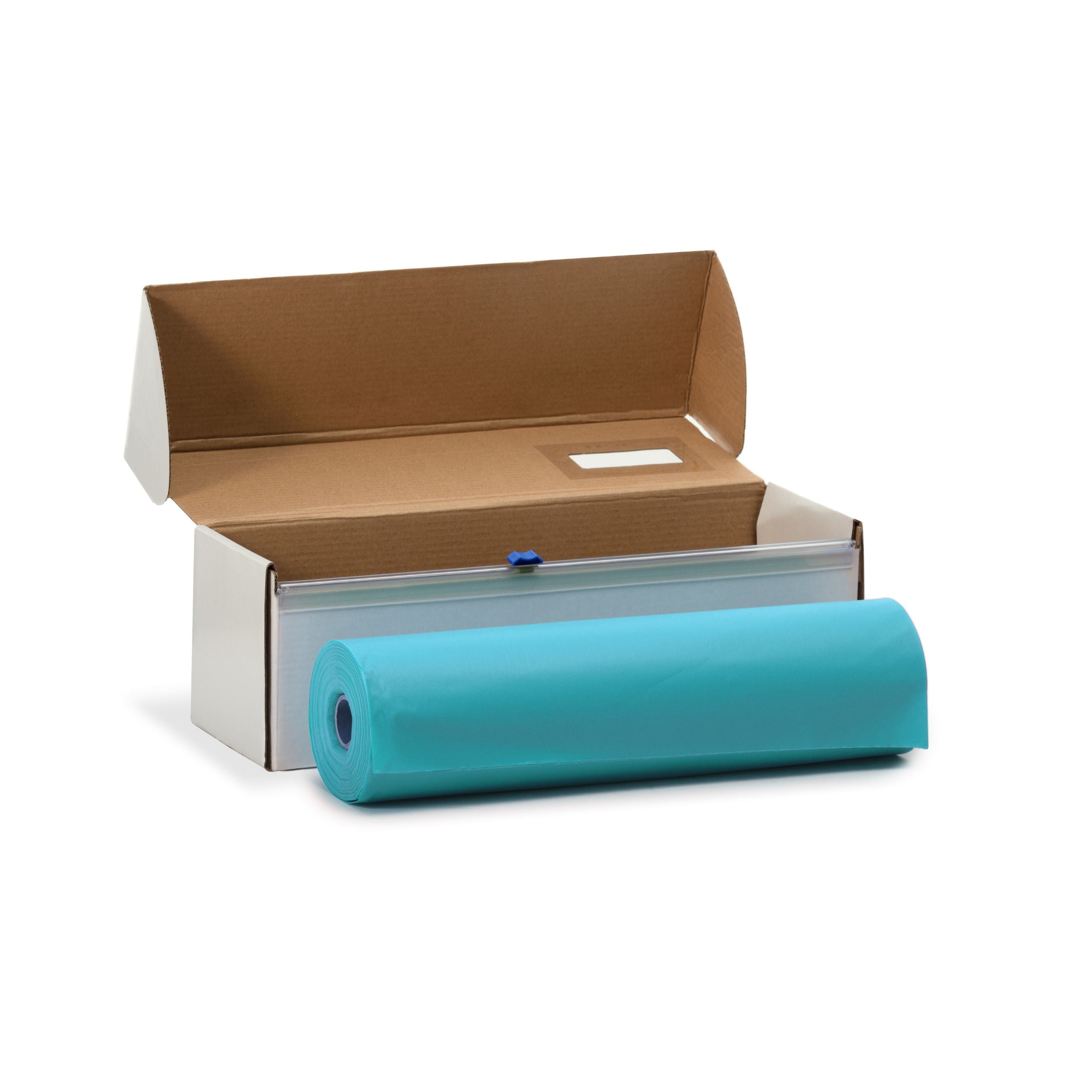 54 In. X 100 Ft. Select A Size Light Blue Plastic Table Roll | 6 Rolls