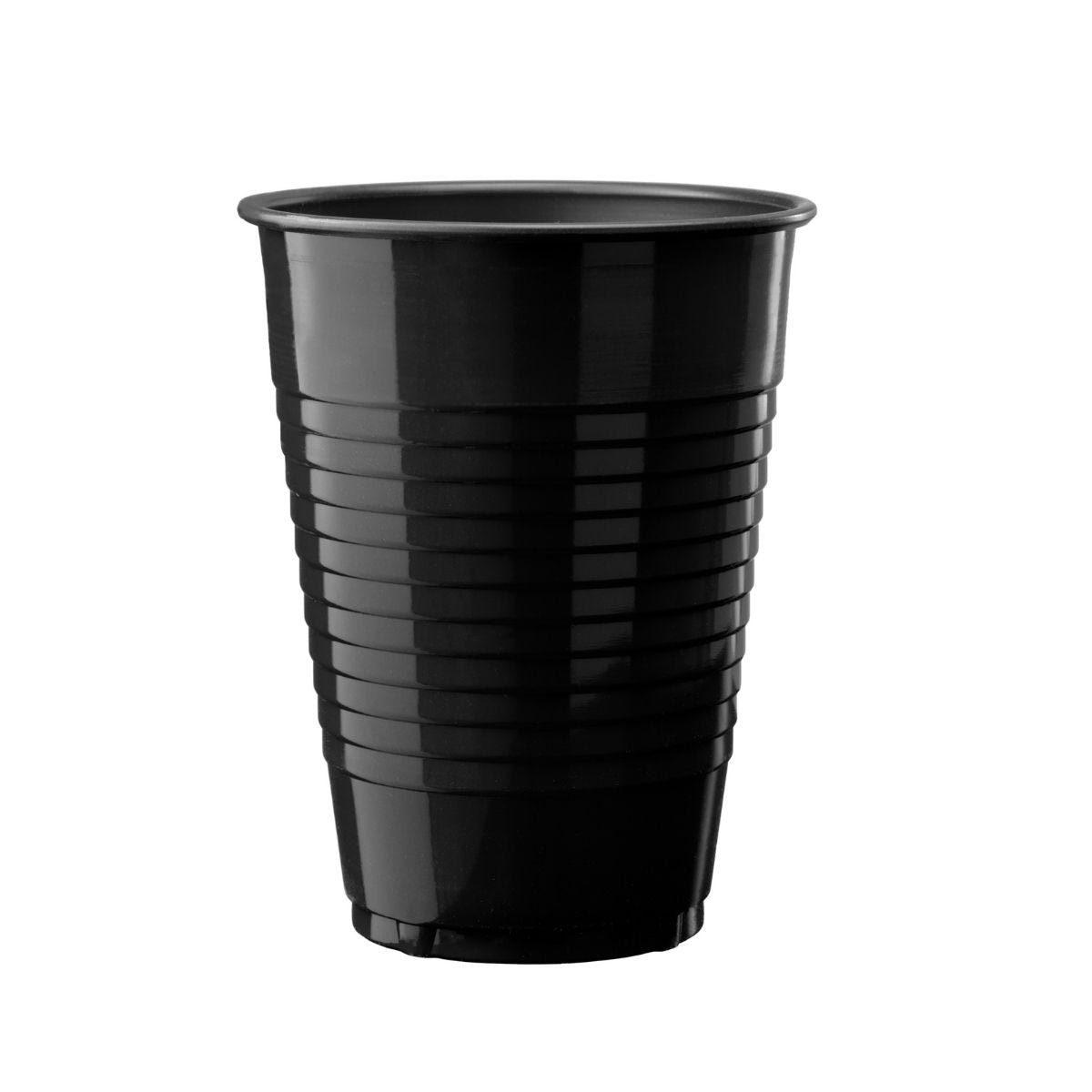 12 Oz. | Black Plastic Cups | 600 Count