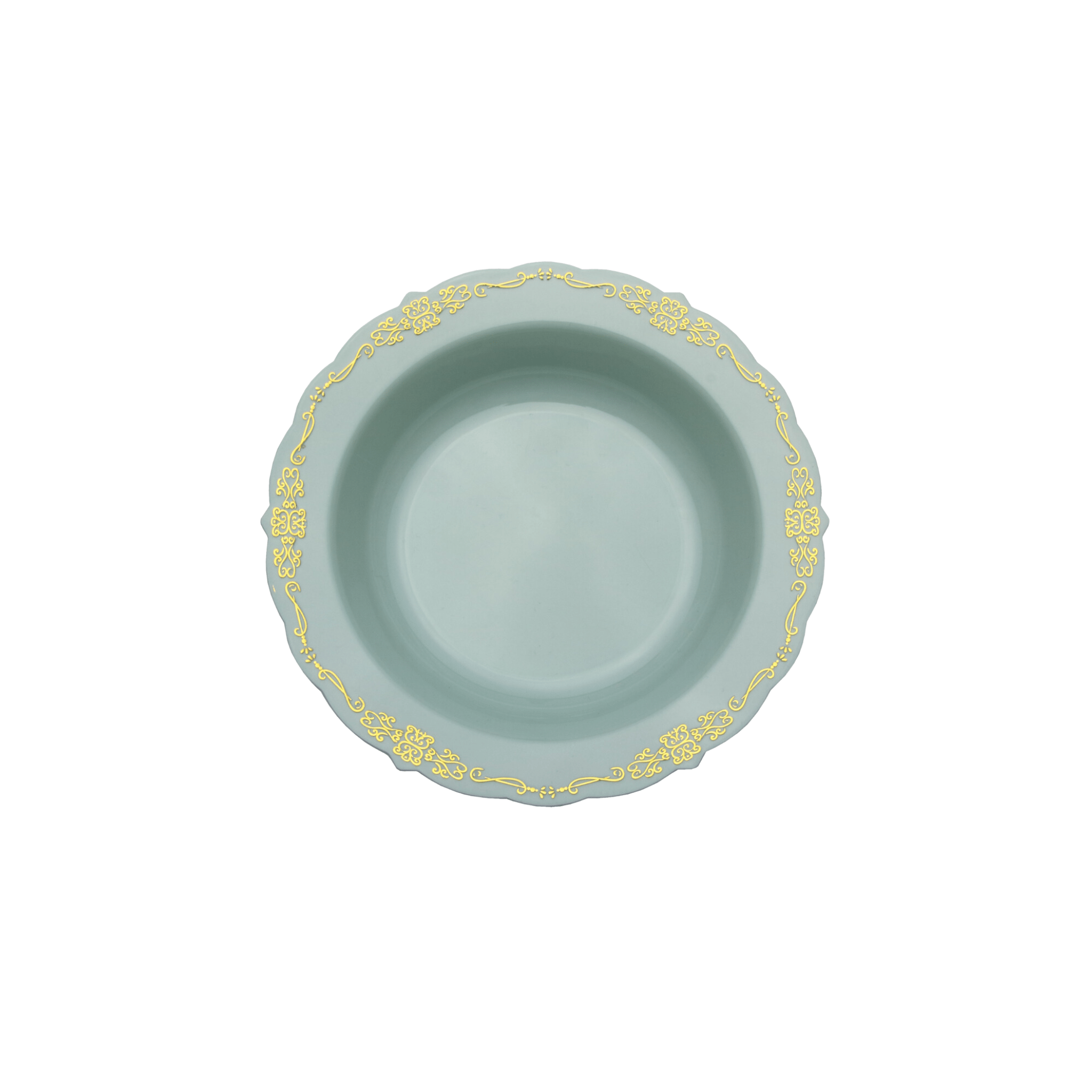 5 oz. Robin Blue Victorian Design Plastic Bowls (120 Count)