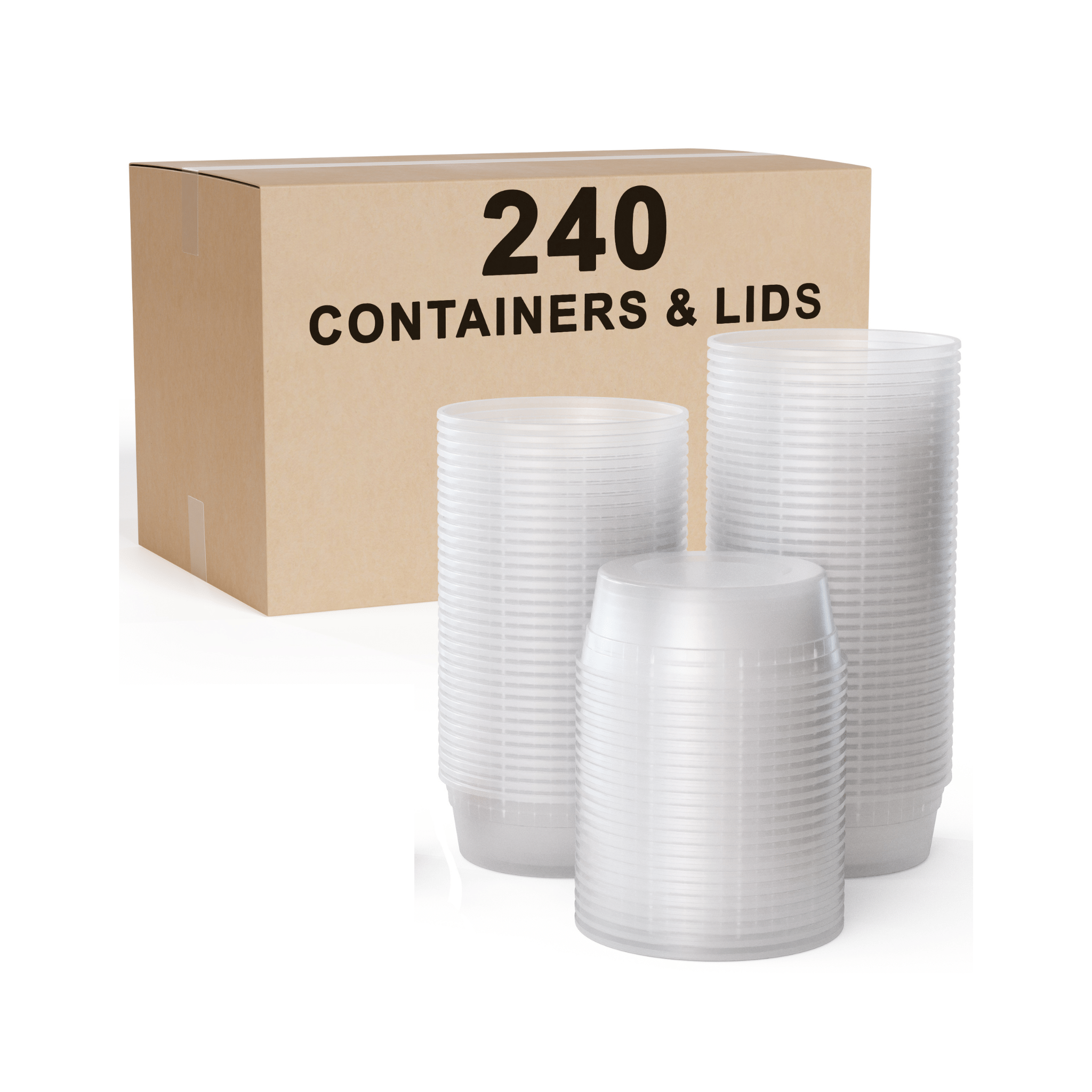 8 Oz. Deli Containers with Lids | 240 Pack