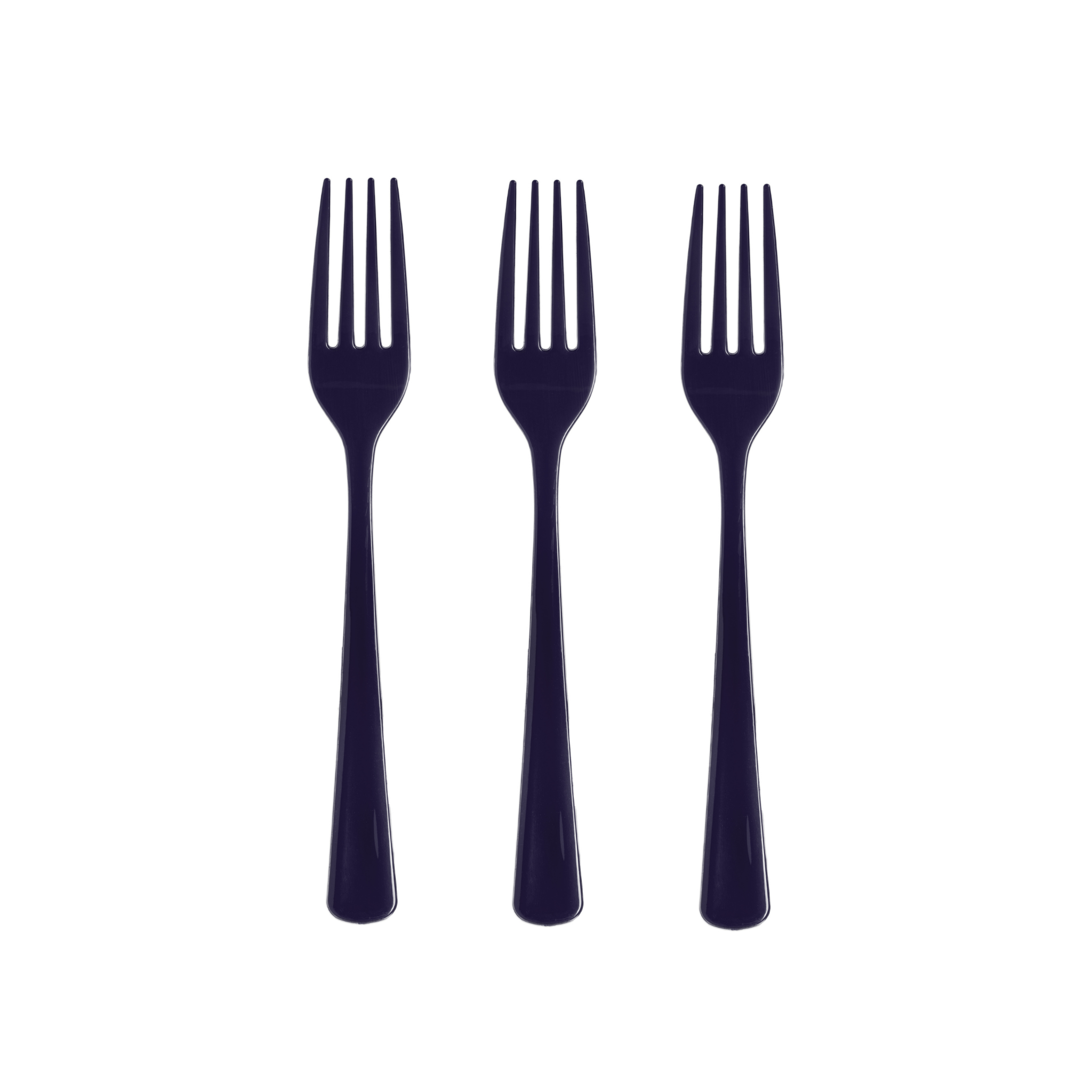 Heavy Duty Navy Plastic Forks | 1200 Count