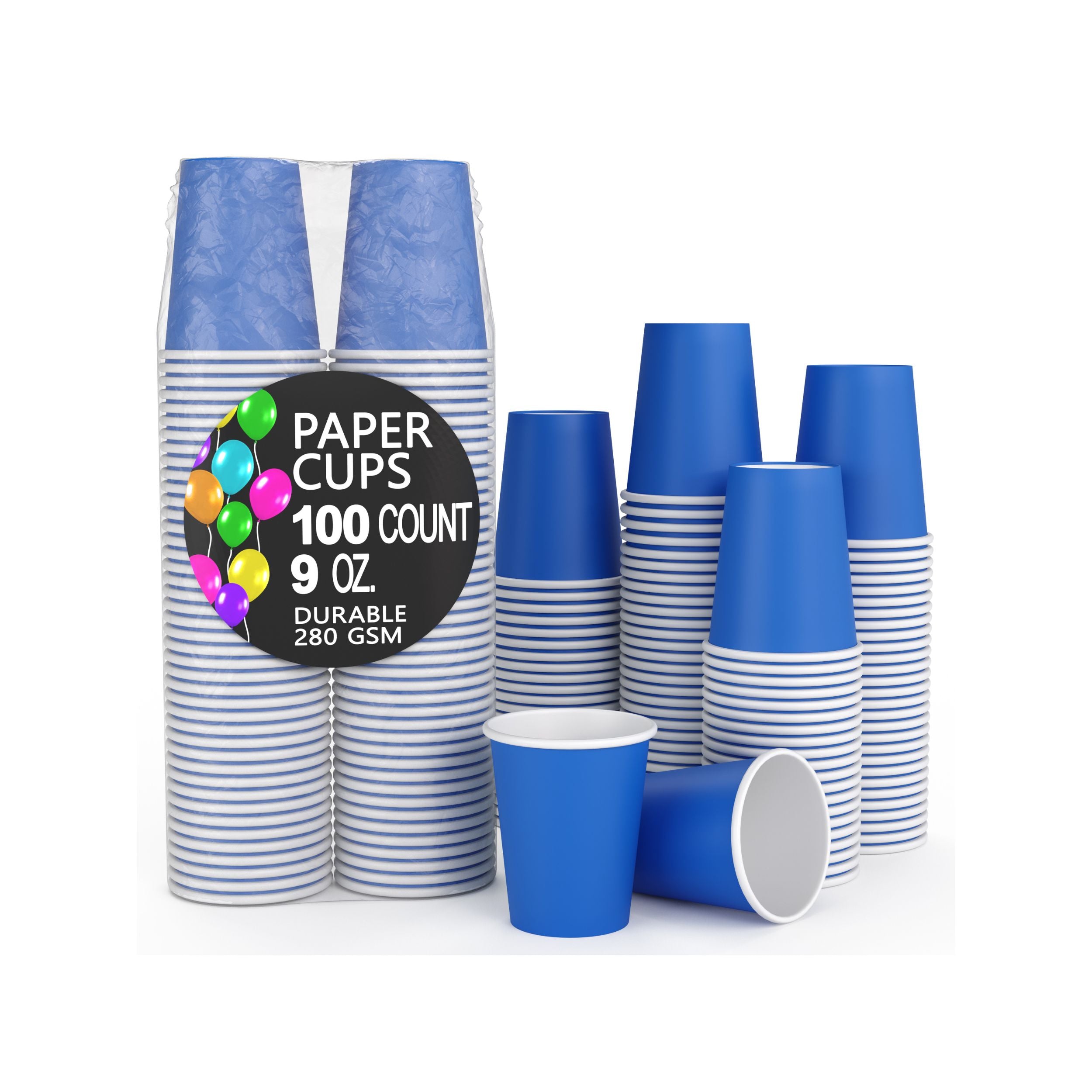 9 Oz. Dark Blue Paper Cups | 500 Count